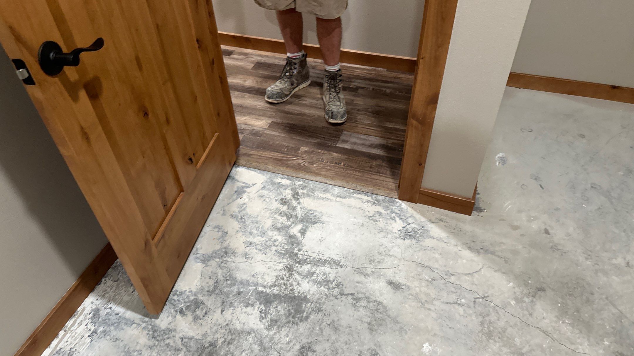 Patio & Laundry Room Transformation using Trail Mix 1/8" Chip by Croc Coatings, LLC