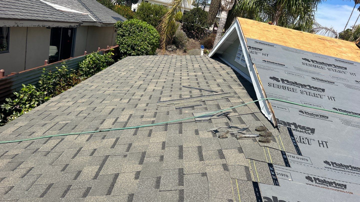 Full Roof Replacement and Eave Repair in San Clemente by Reliable Roofing San Diego Inc.