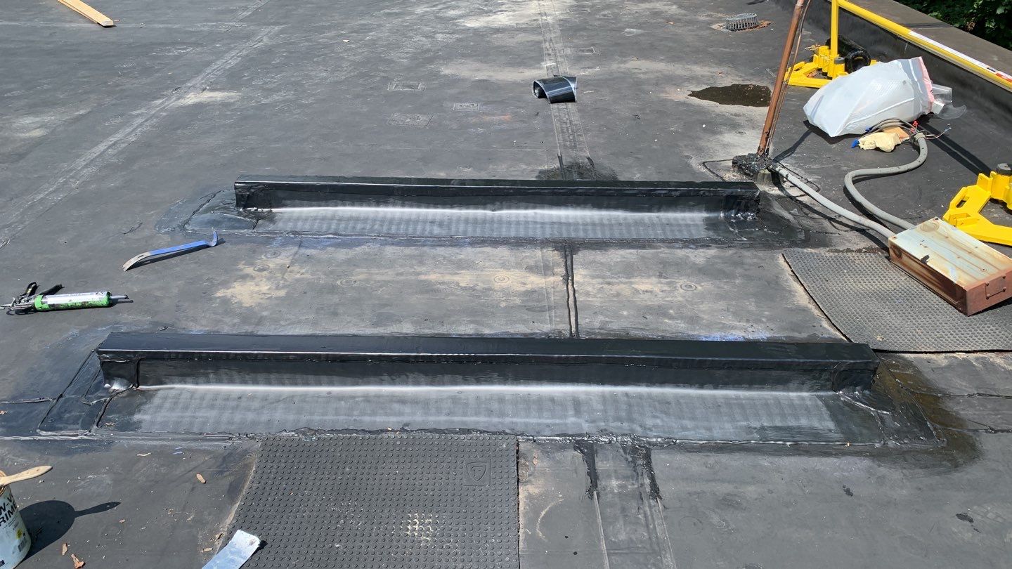 Commercial Roofing Repair using EPDM  by A Plus Exterior