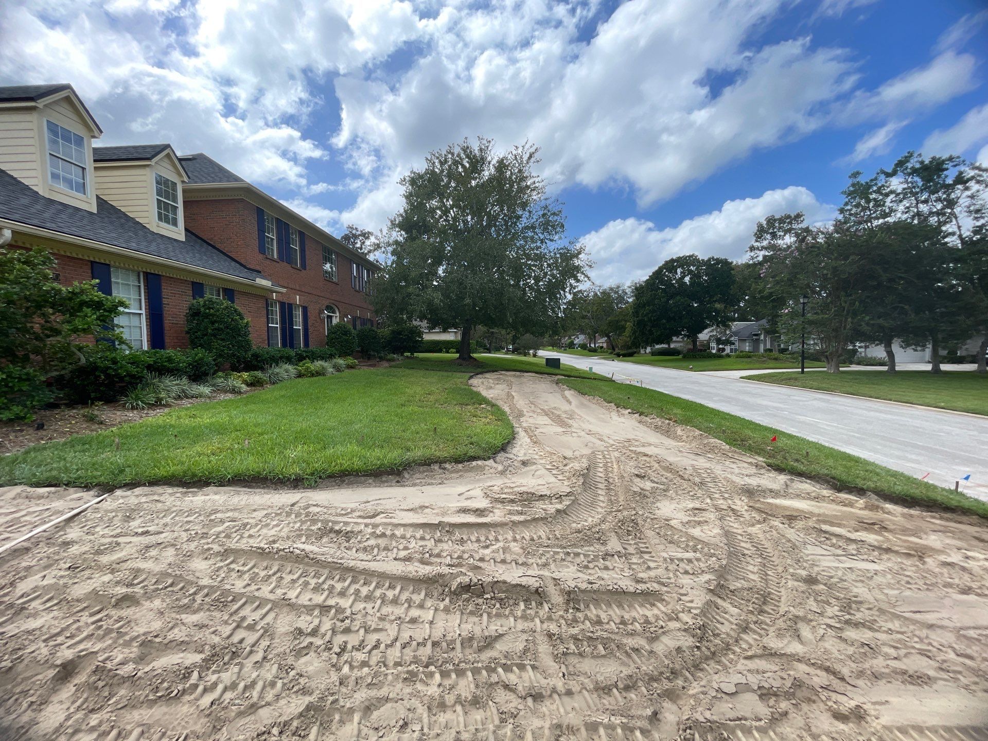 Driveway Replacement ON A HILL in Jacksonville, Florida by Burlington Concrete & Asphalt Inc