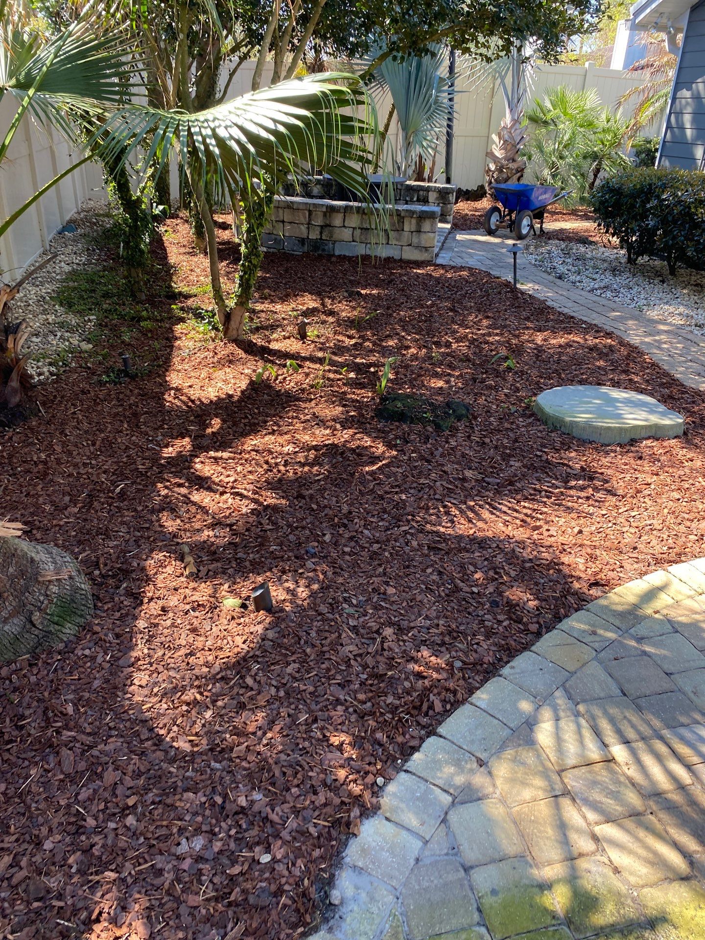 Residential | Mulch and Rock Install by ProGreen Services