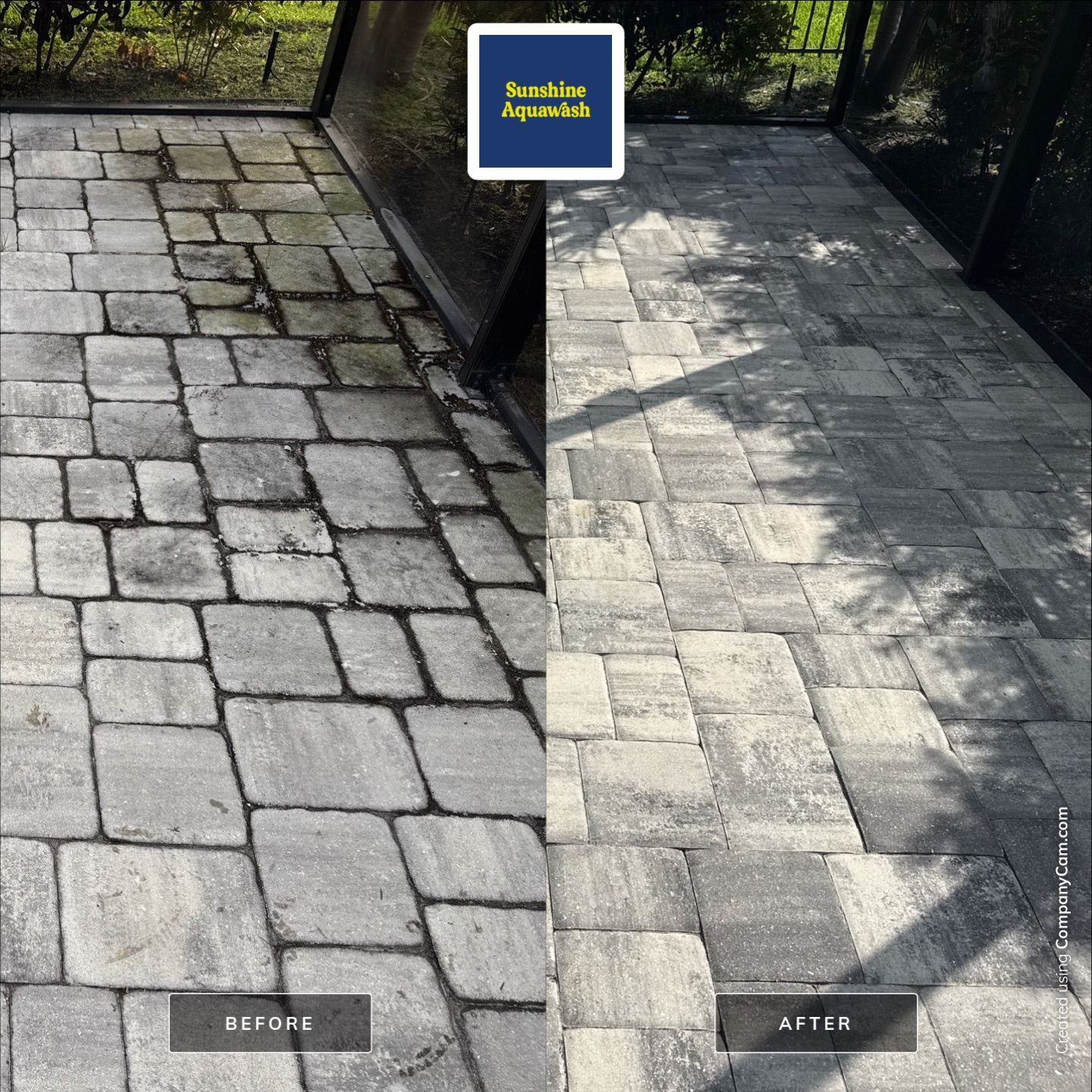 Paver Pool Deck & Screen Enclosure Cleaning – North River Ranch, Parrish, FL by Sunshine AquaWash