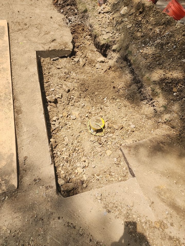 Replace failed gas line from gas connection at street to new meter by Sureway Comfort John Wilcox Plumbing Heating Cooling