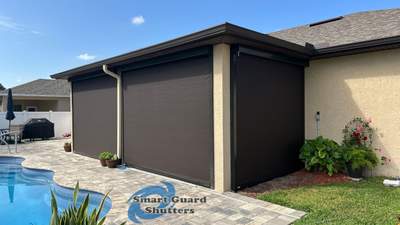 UltraShield Hurricane Screen in Bronze/Tobacco