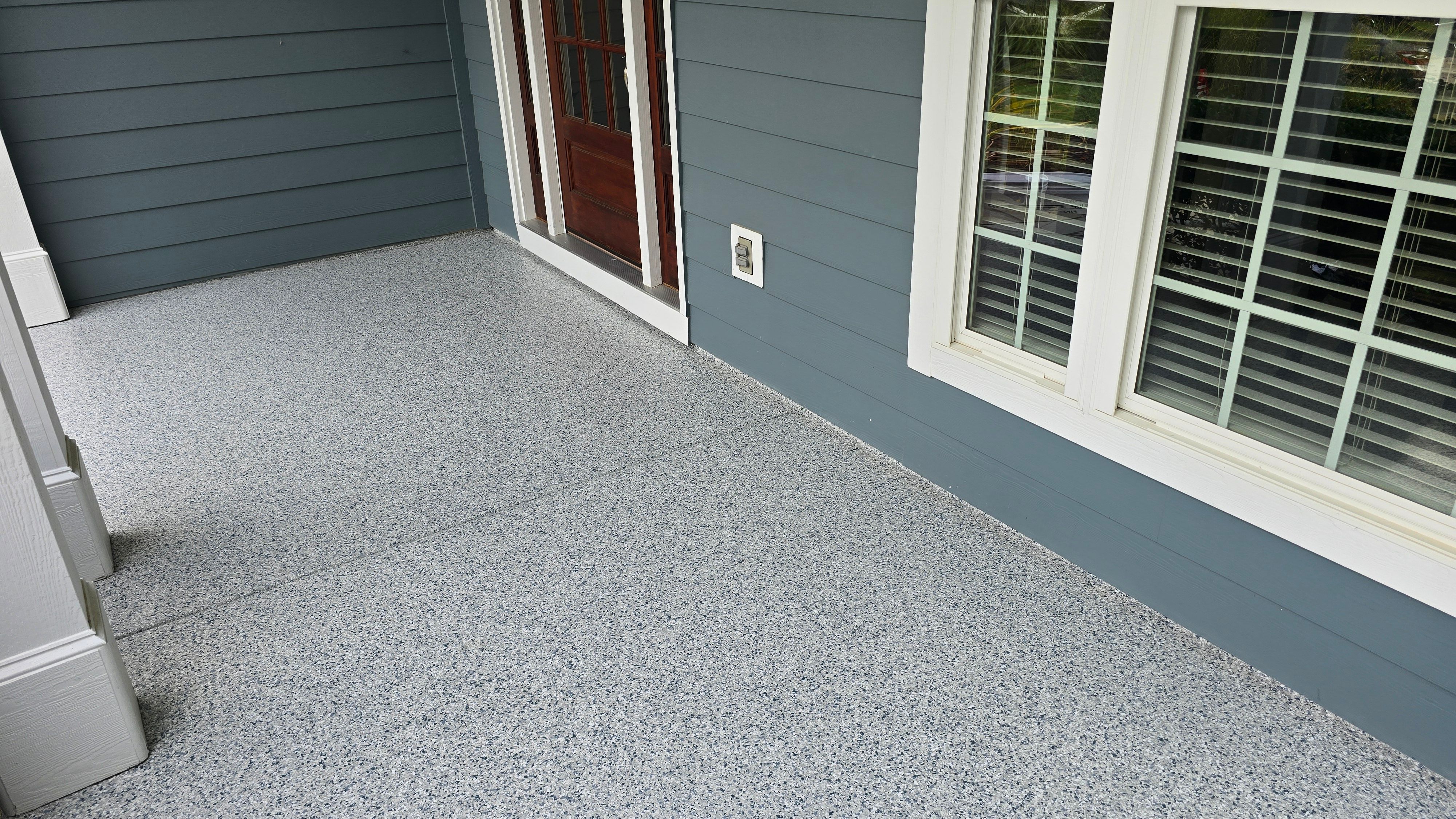 Front Porch & Garage Using Tidal Wave & Morel by Elite Floor Solutions