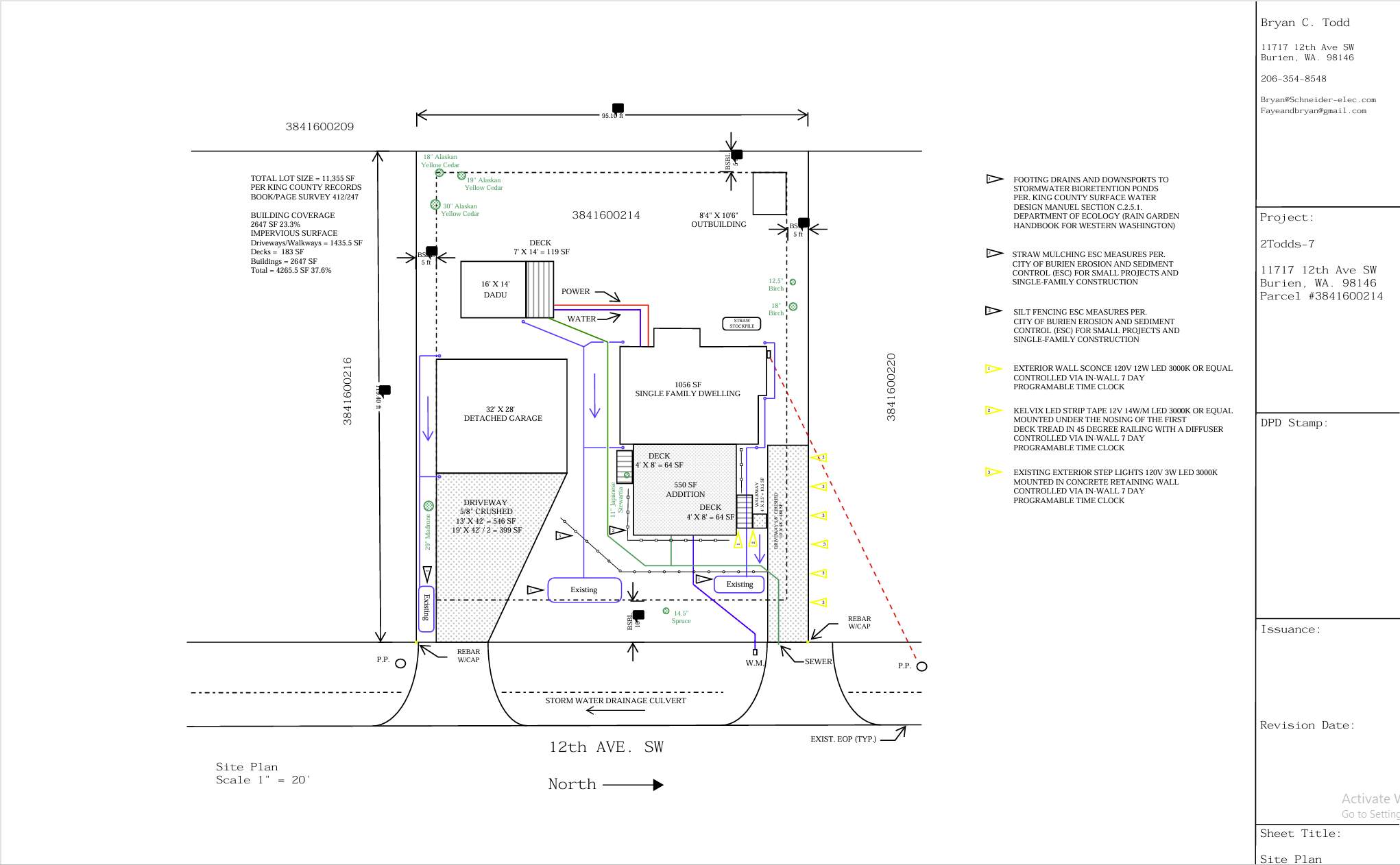 Residential Site Plan and Arborist Assessment in Burien by Sound Tree Care LLC