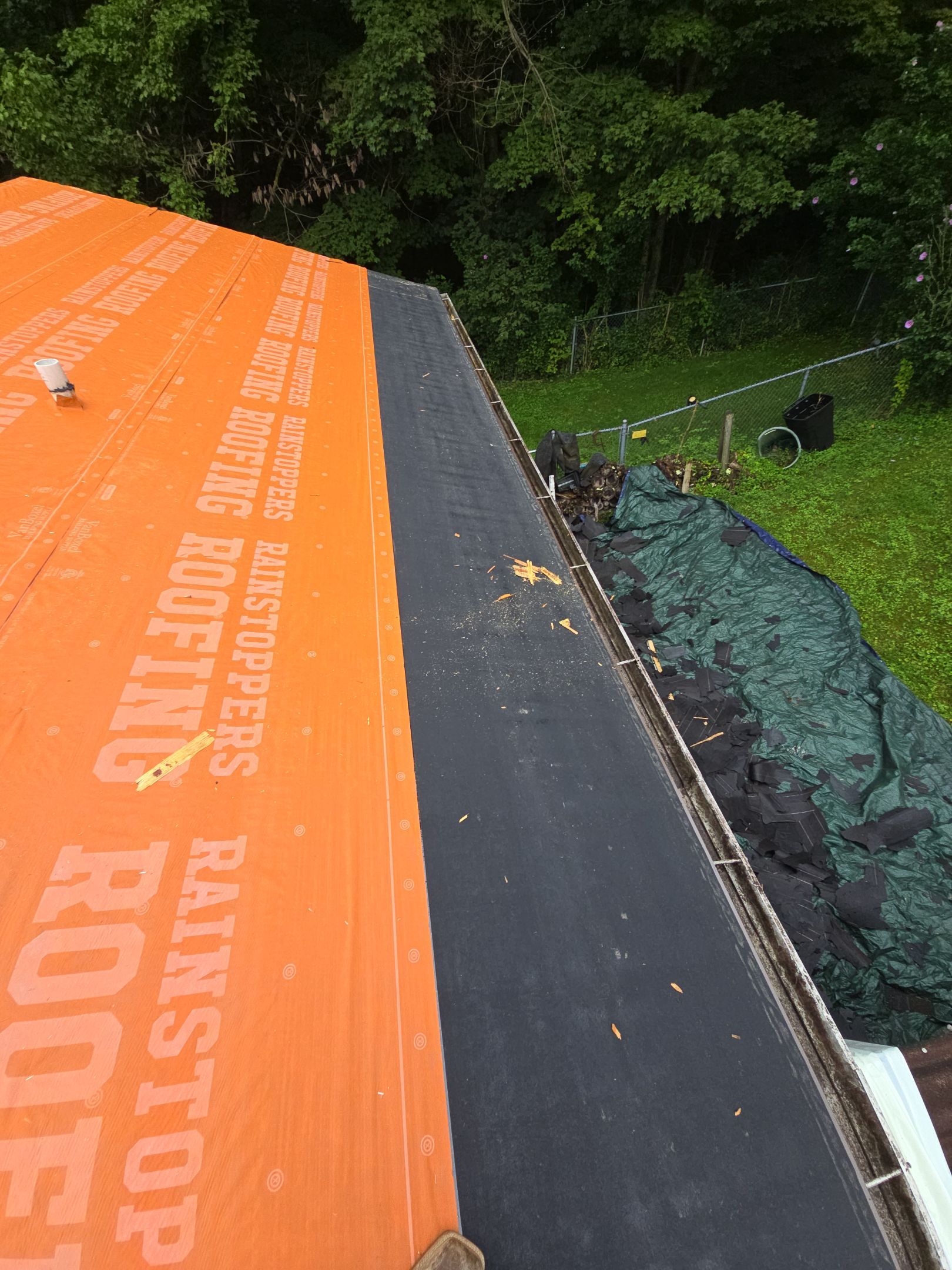 Residential Roofing Installation using GAF Timberline HDZ Shakewood by Rainstoppers Roofing
