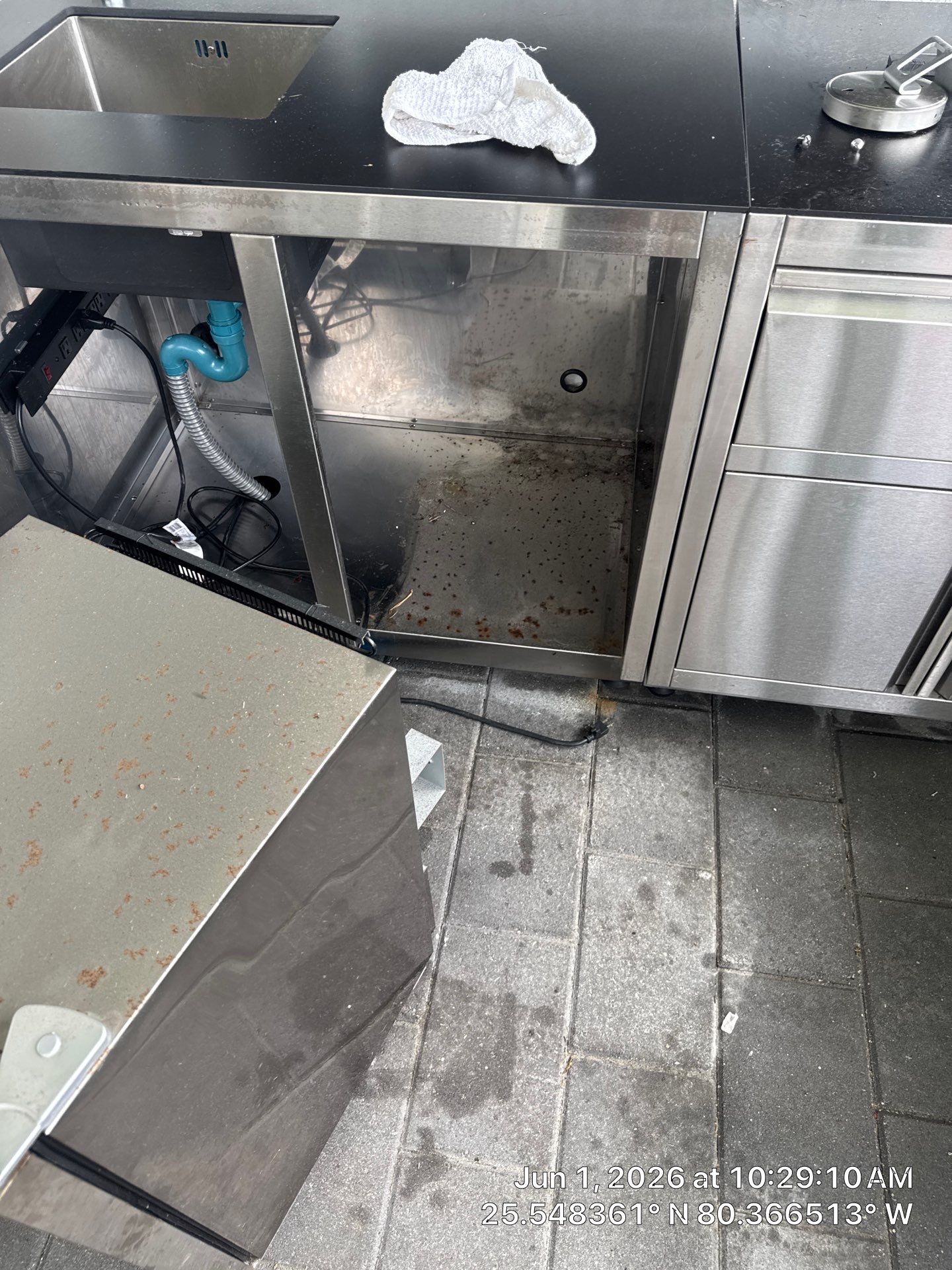 Stainless Steel Outdoor Kitchen Deep Cleaning in Homestead, Florida by SuperClean