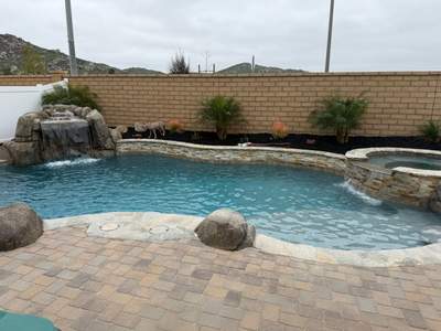 Pool spa, grotto
