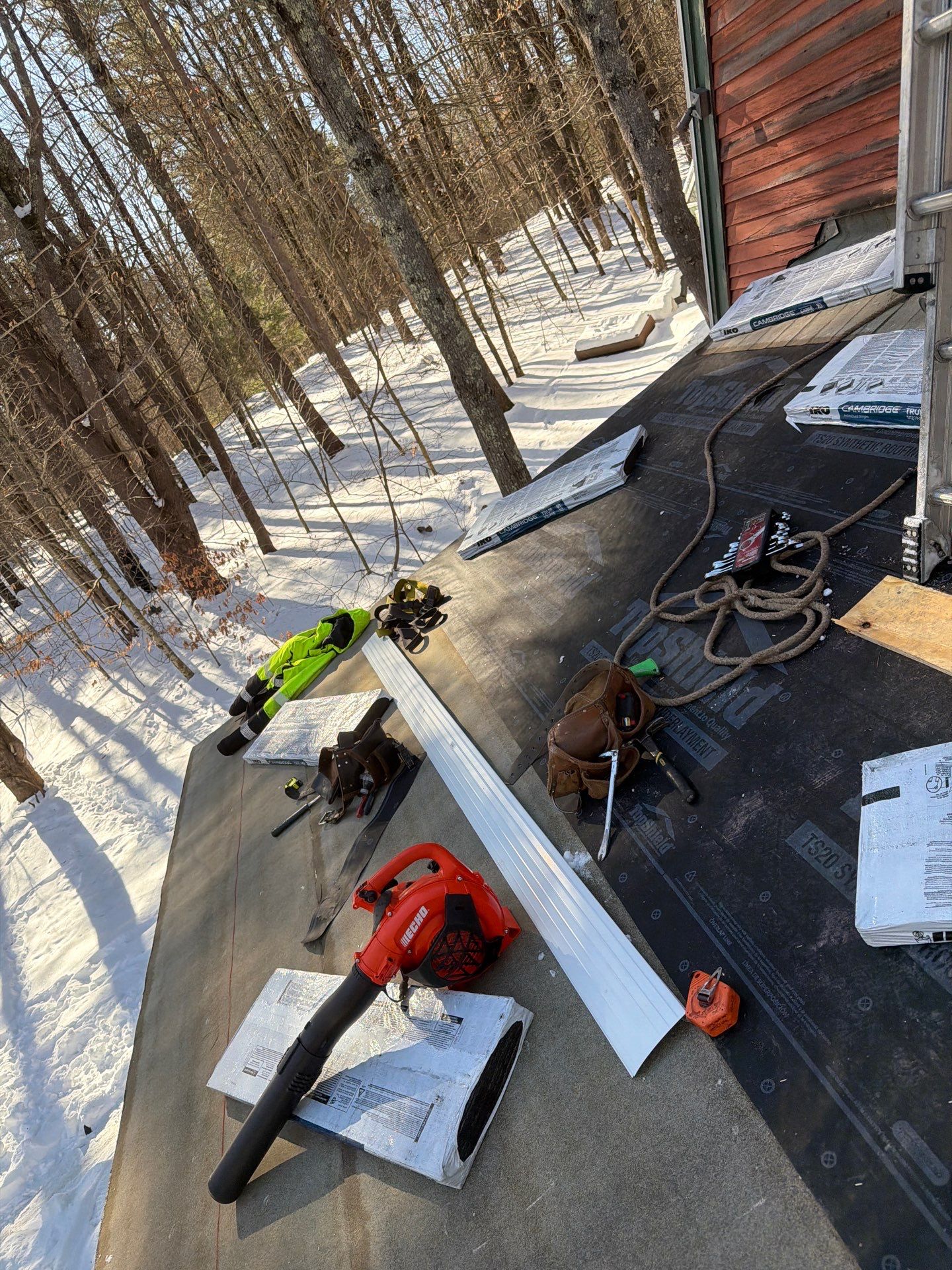 Strafford New Hampshire - IKO Roof Install by Tall pine roofing