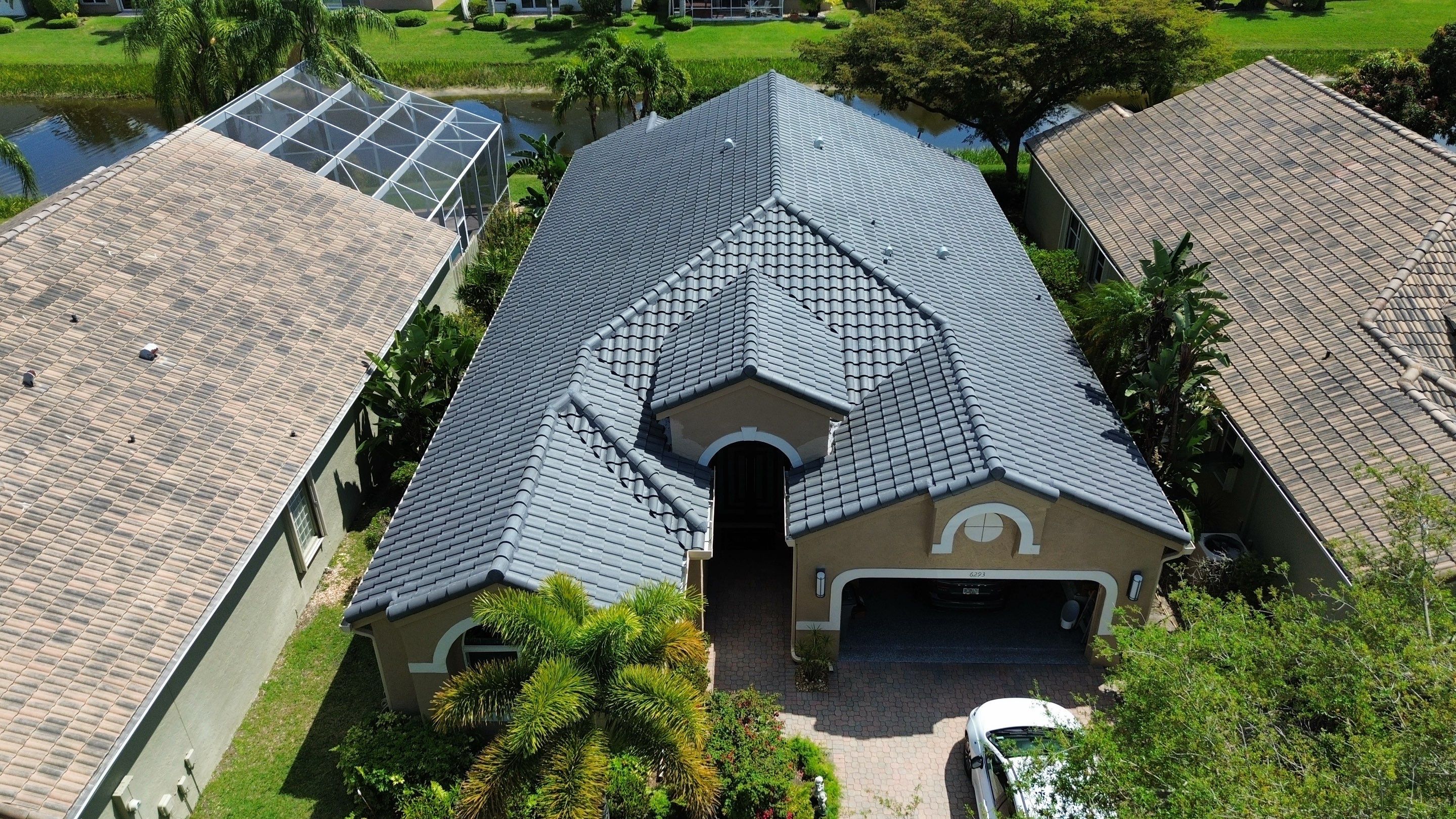 New Tile Roof in The Club Boynton Beach by Hercules Roofing