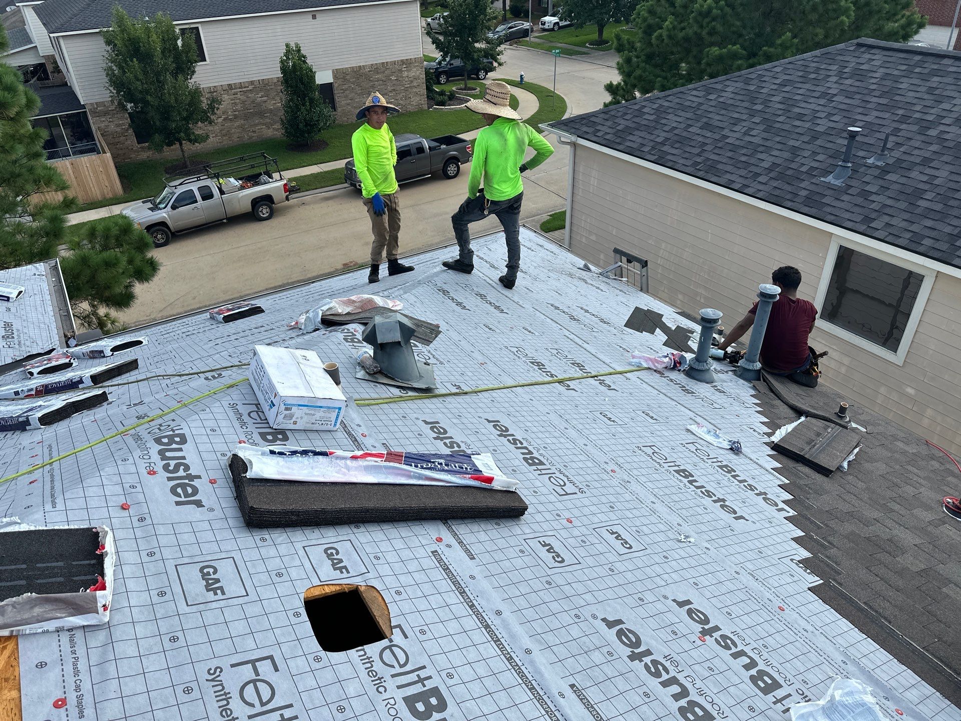 Project in Katy by Motion Roofing