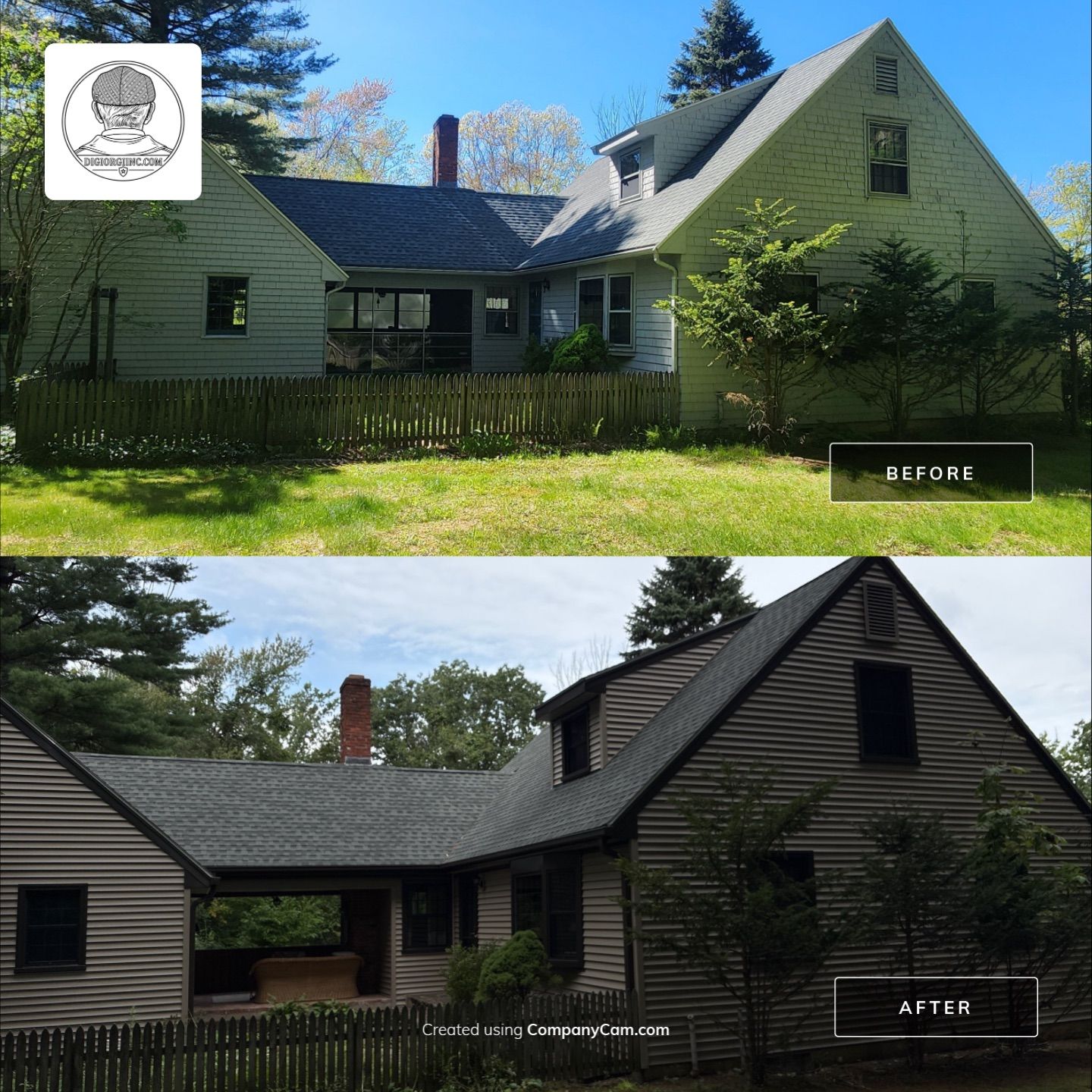 Siding Renewal With Cert. Monogram D/4 x 16'8'' Clapboard, Natural Clay by DiGiorgi Roofing and Siding Inc