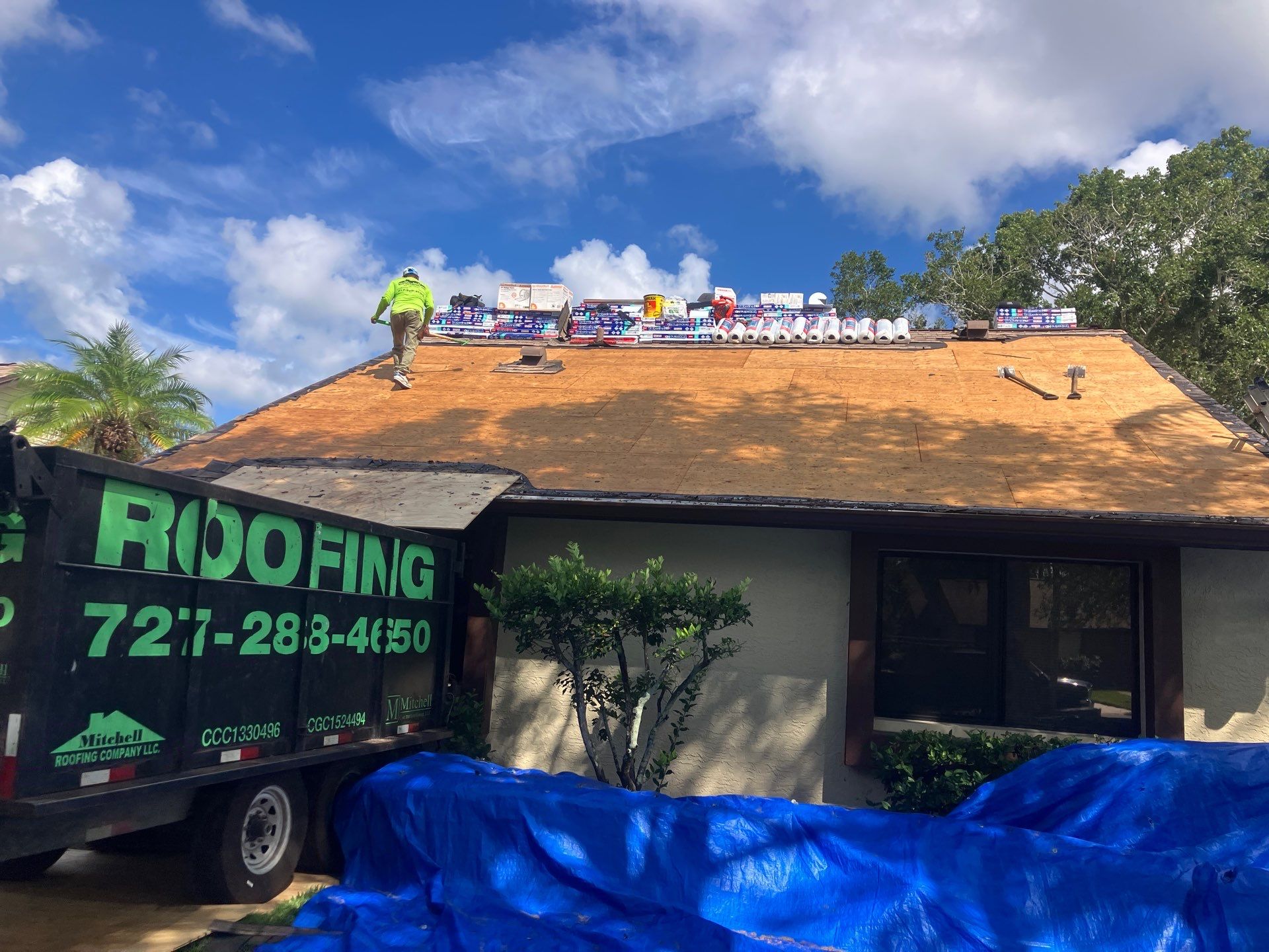 Project in Clearwater 33763 by Mitchell Roofing Company LLC 