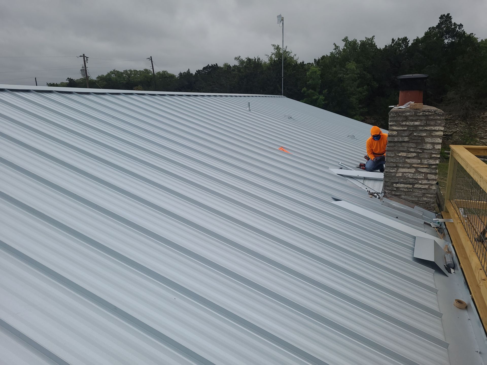 Galvalume Standing Seam offers a 45-year finish warranty! by Oakwood Roofing and Construction, LLC