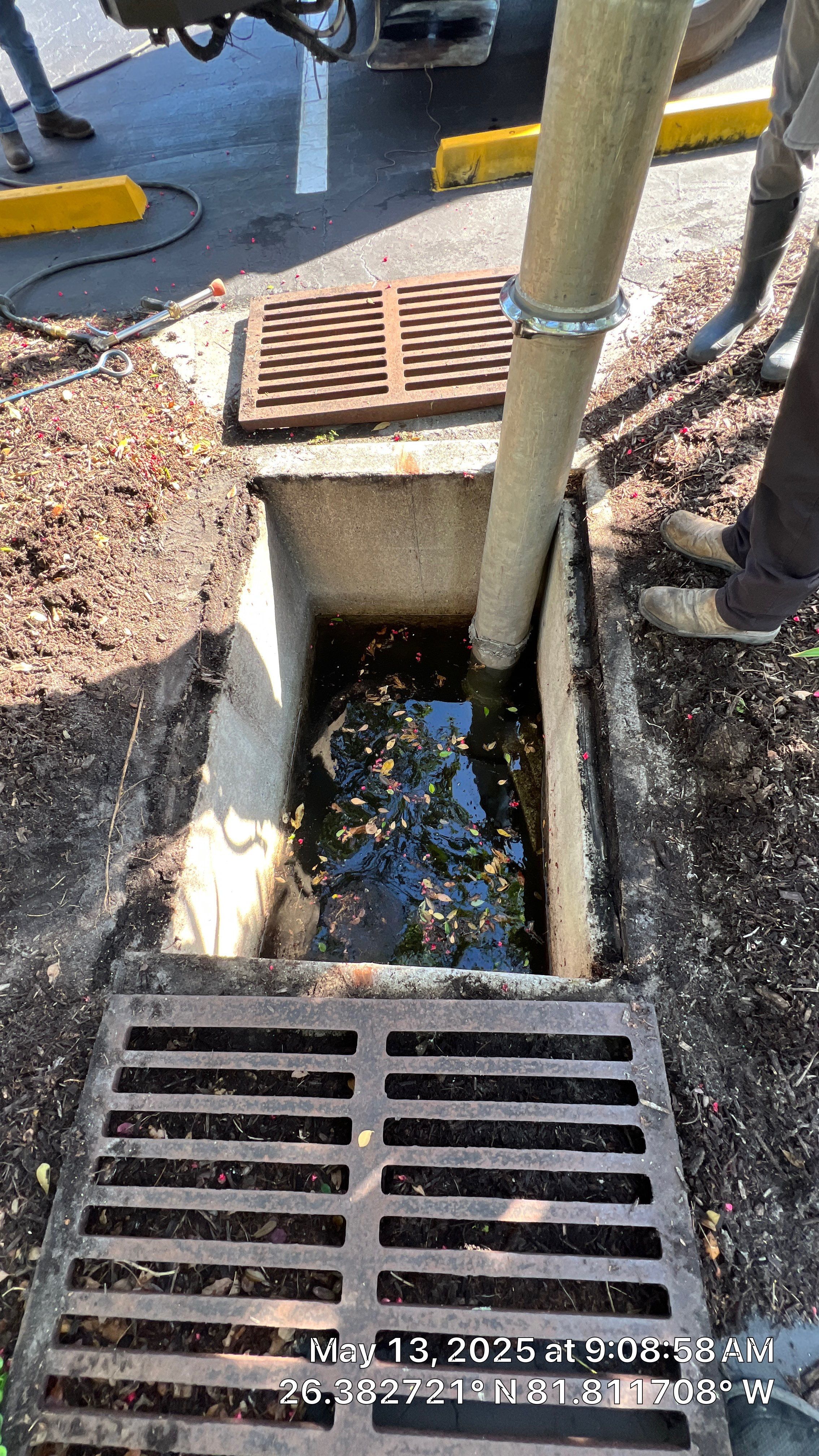 Pelican Landing Fitness & Tennis Court Parking Lot Stormwater System Maintenance by Don Mar, Inc. Storm Water Solutions