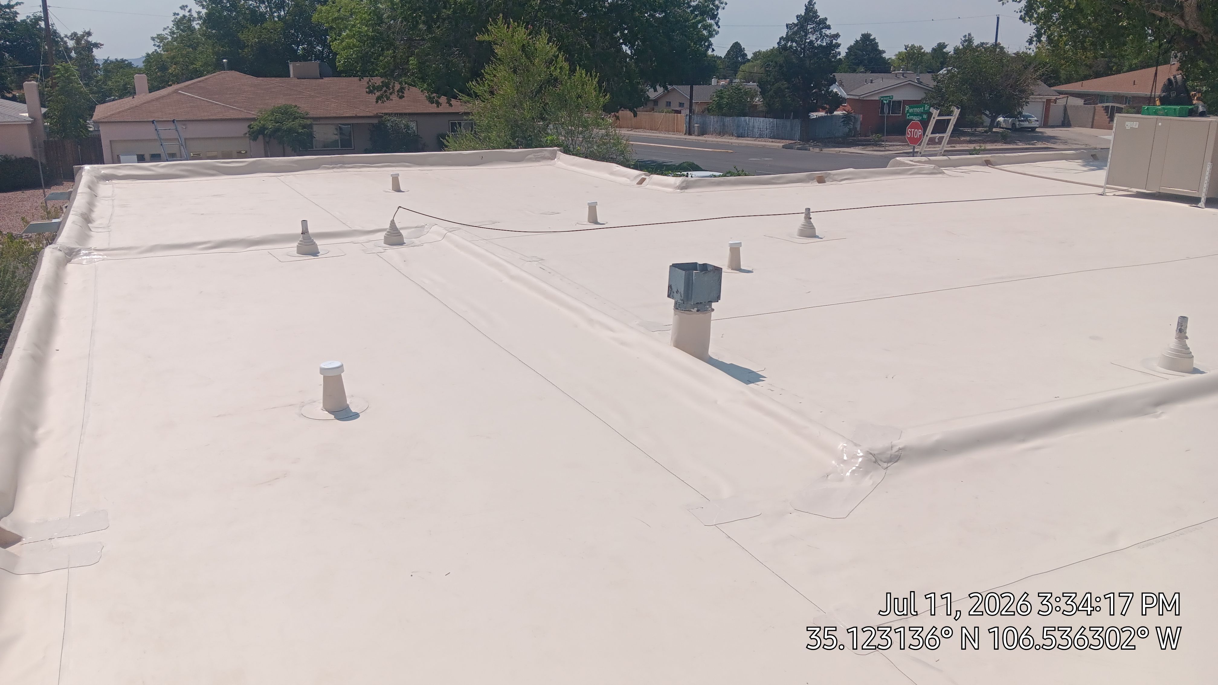 Albuquerque Tar and gravel replaced with Slope and TPO Membrane System by Doyle Roof Masters Inc