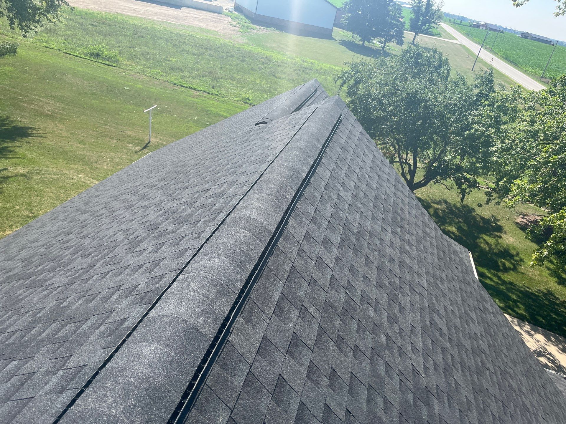 Residential Roofing Installation using GAF Timberline HDZ Charcoal by Nitro Roofing and Construction