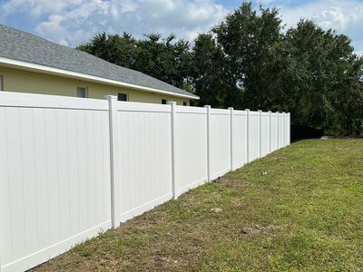 Vinyl Fence Installation using Vinyl Privacy Fence 