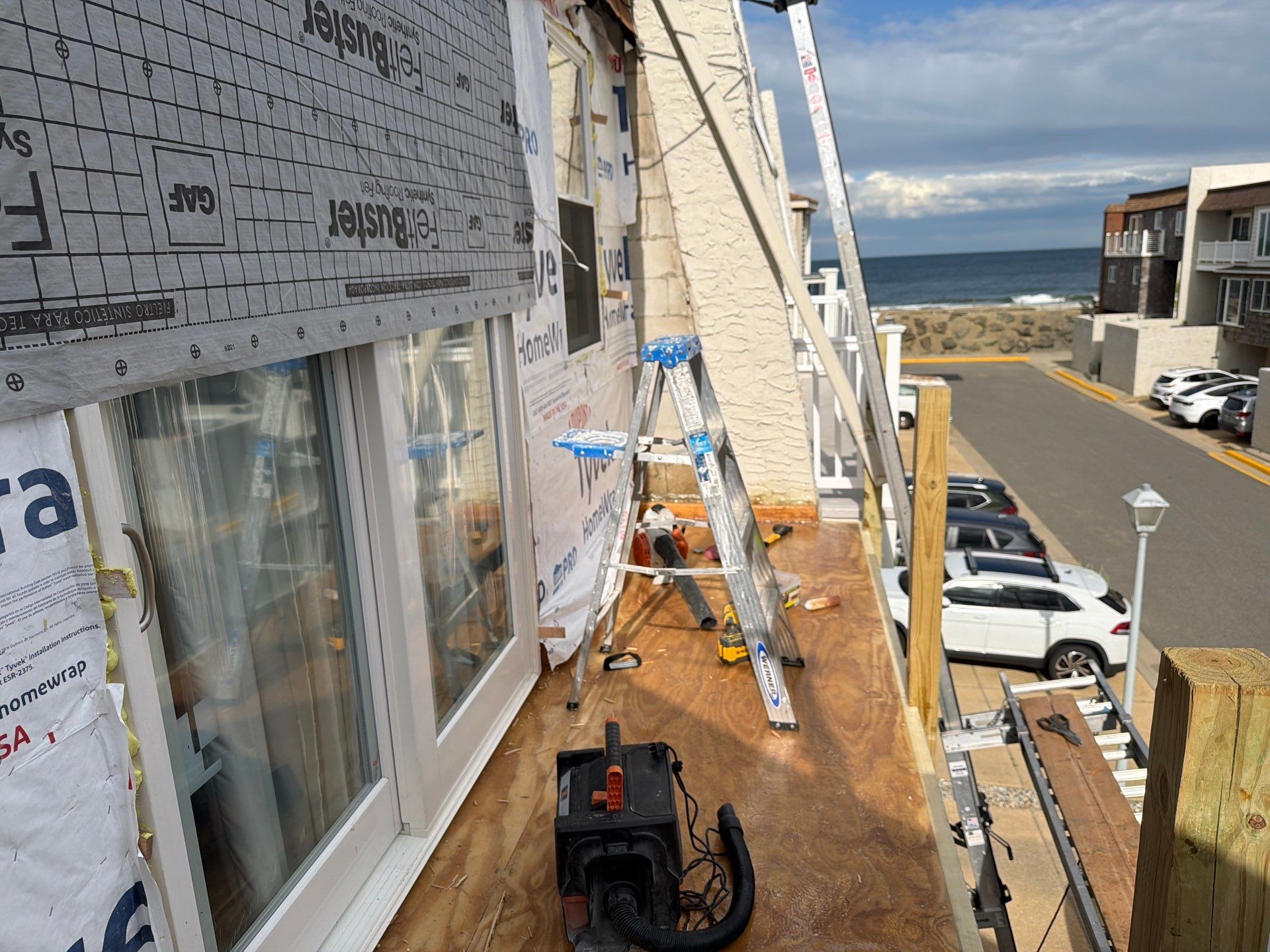 Multi-Level Balcony Reconstruction and Structural Wood Rot Repair in Sea Bright by REVIXPRO