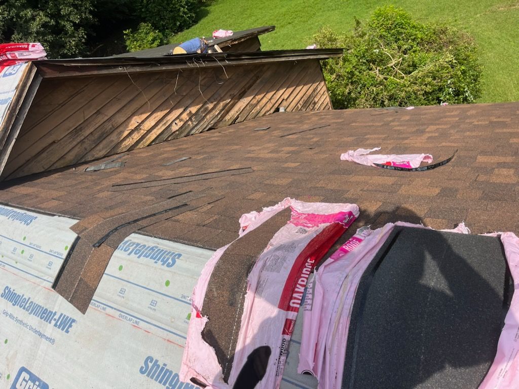 Syler roofing job by BROCK BUILDERS 