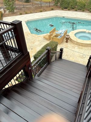 Wood Deck using Wood Sealant and Stain