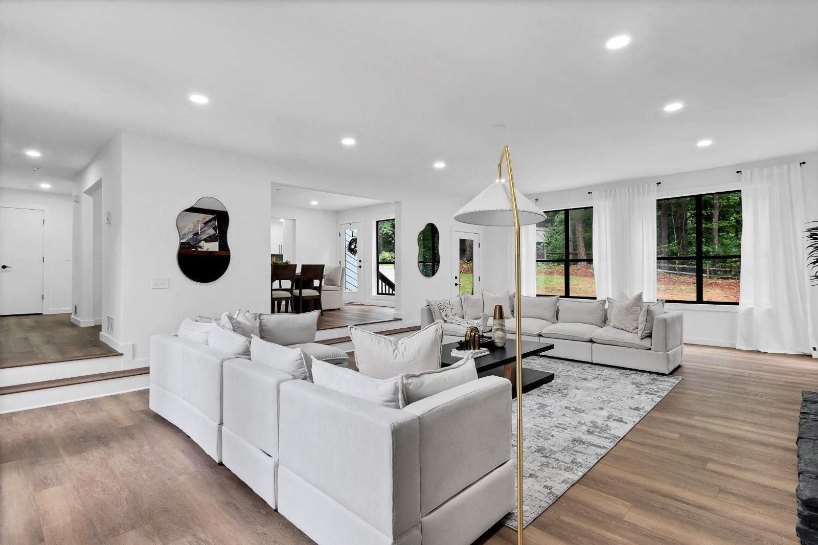Modern Marietta Home Transformation with Custom Kitchen and Vertical Siding by Swift Home Renovations