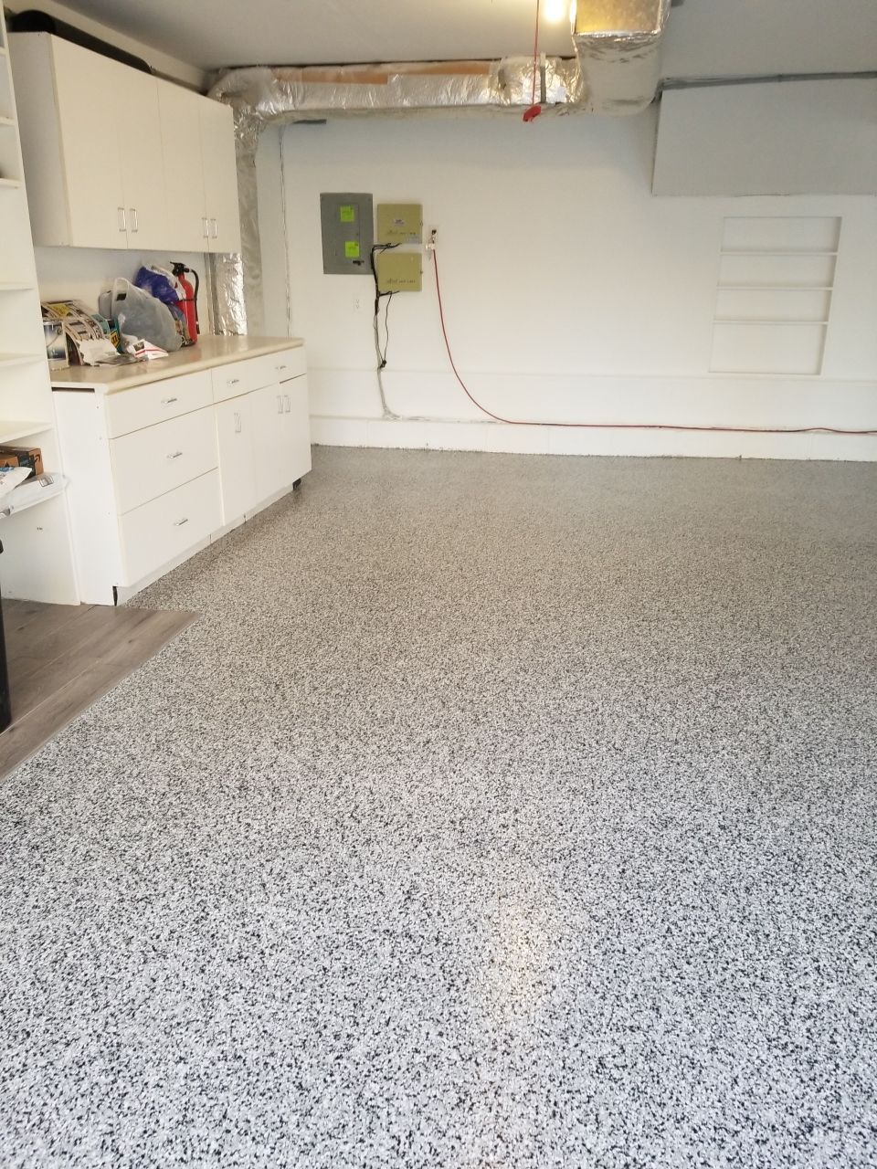 Garage Floor in Domino by Spectrum Painting, LLC