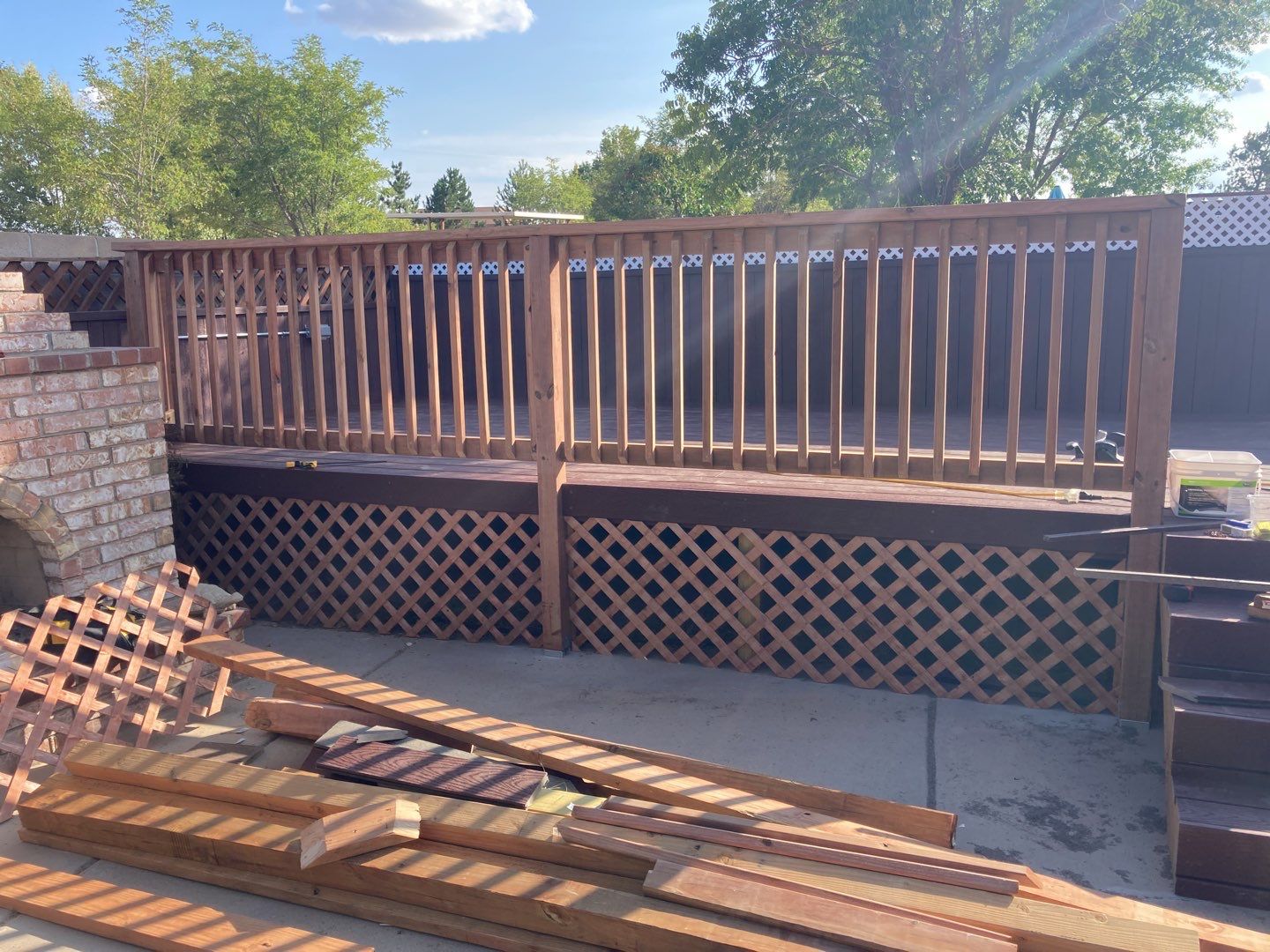 Deck Installation using Trex by Rio Grande Building & Storage