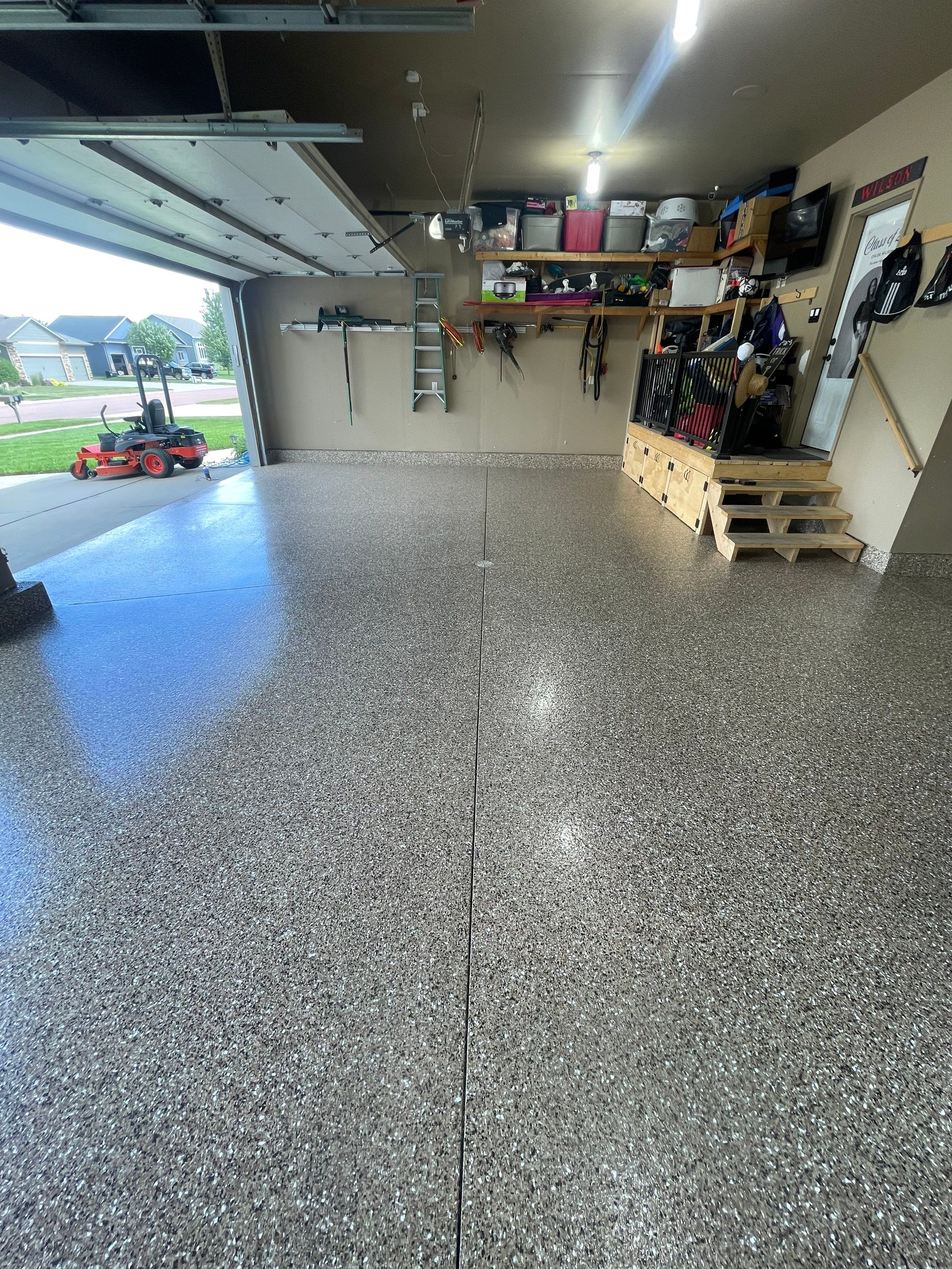 Garage Floor Coating in Tea, South Dakota by Select Painting, Coatings & Garage Cabinets