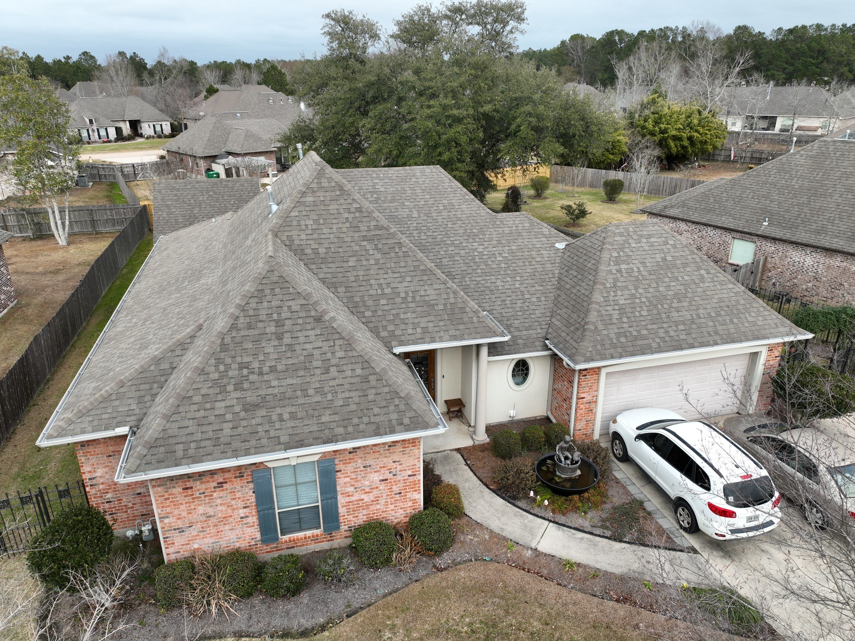 IBHS Fortified Residential Roofing Installation using GAF Timberline HDZ Slate Algae Resistant Laminated High Definition Shingles by Bergens Roofing