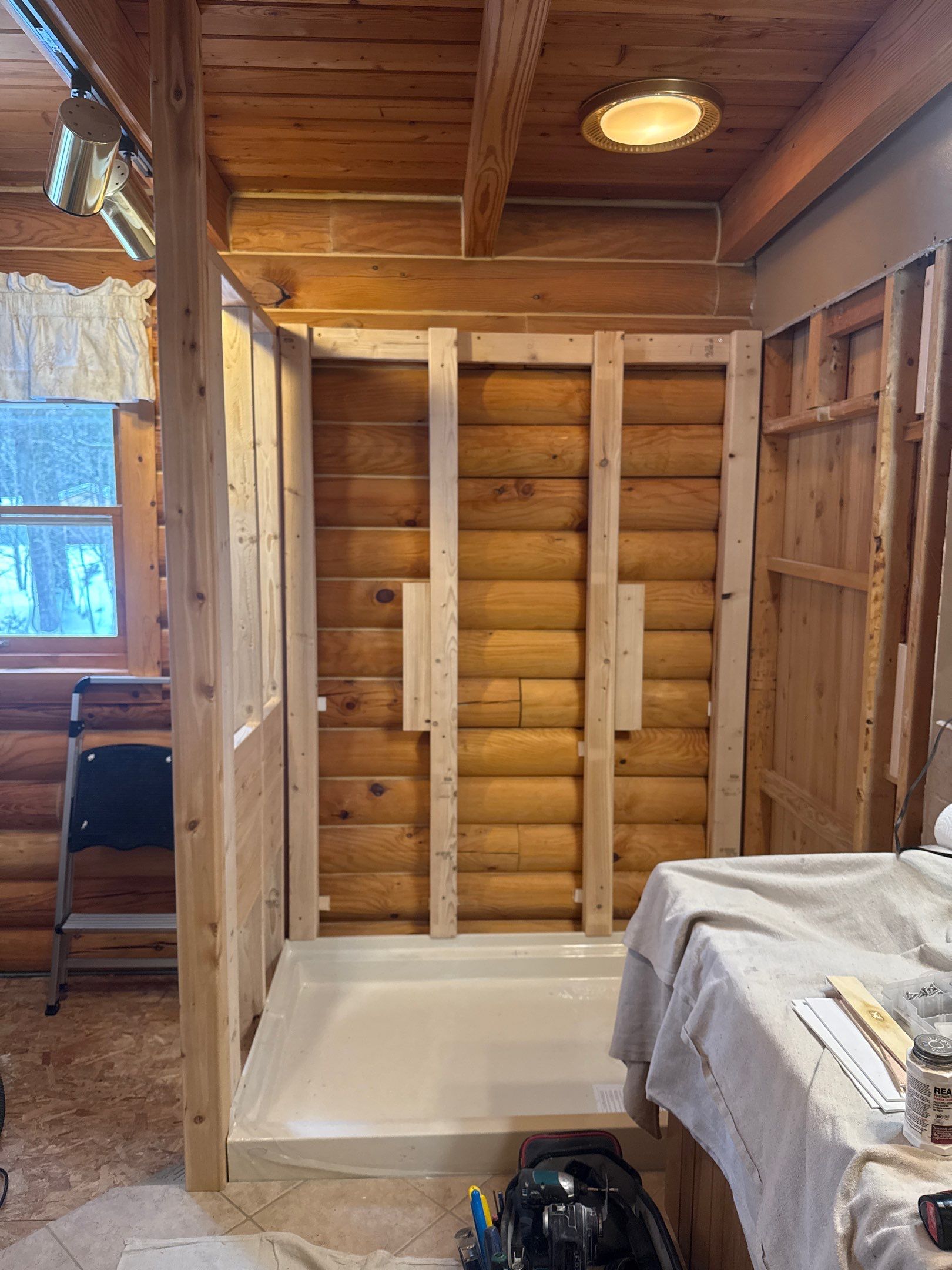 Bath Remodel in Naubinway by Rainbow Seamless Systems