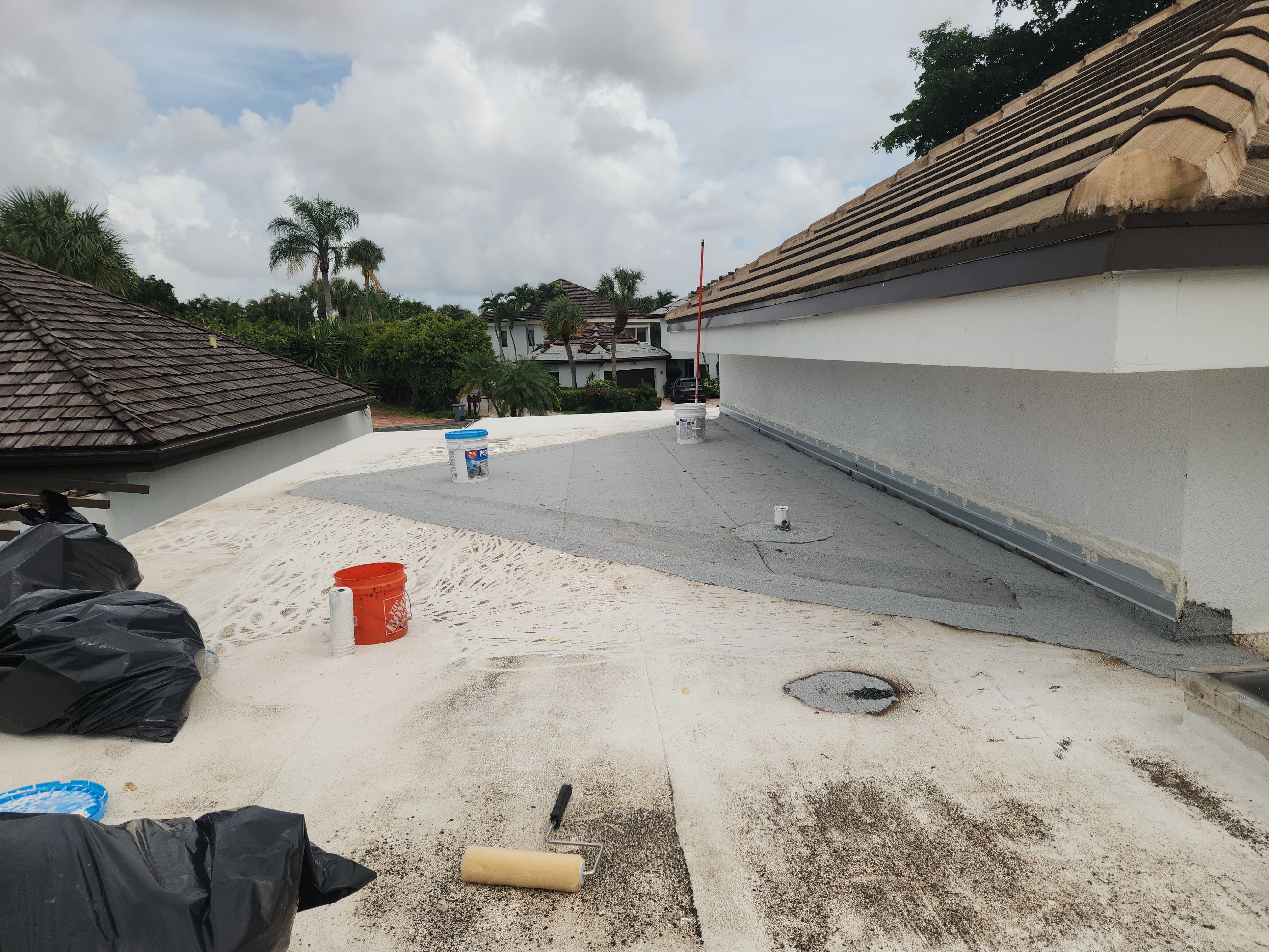 Flat Roof Restoration and Silicone Coating in Boca Raton by Aastro Roofing