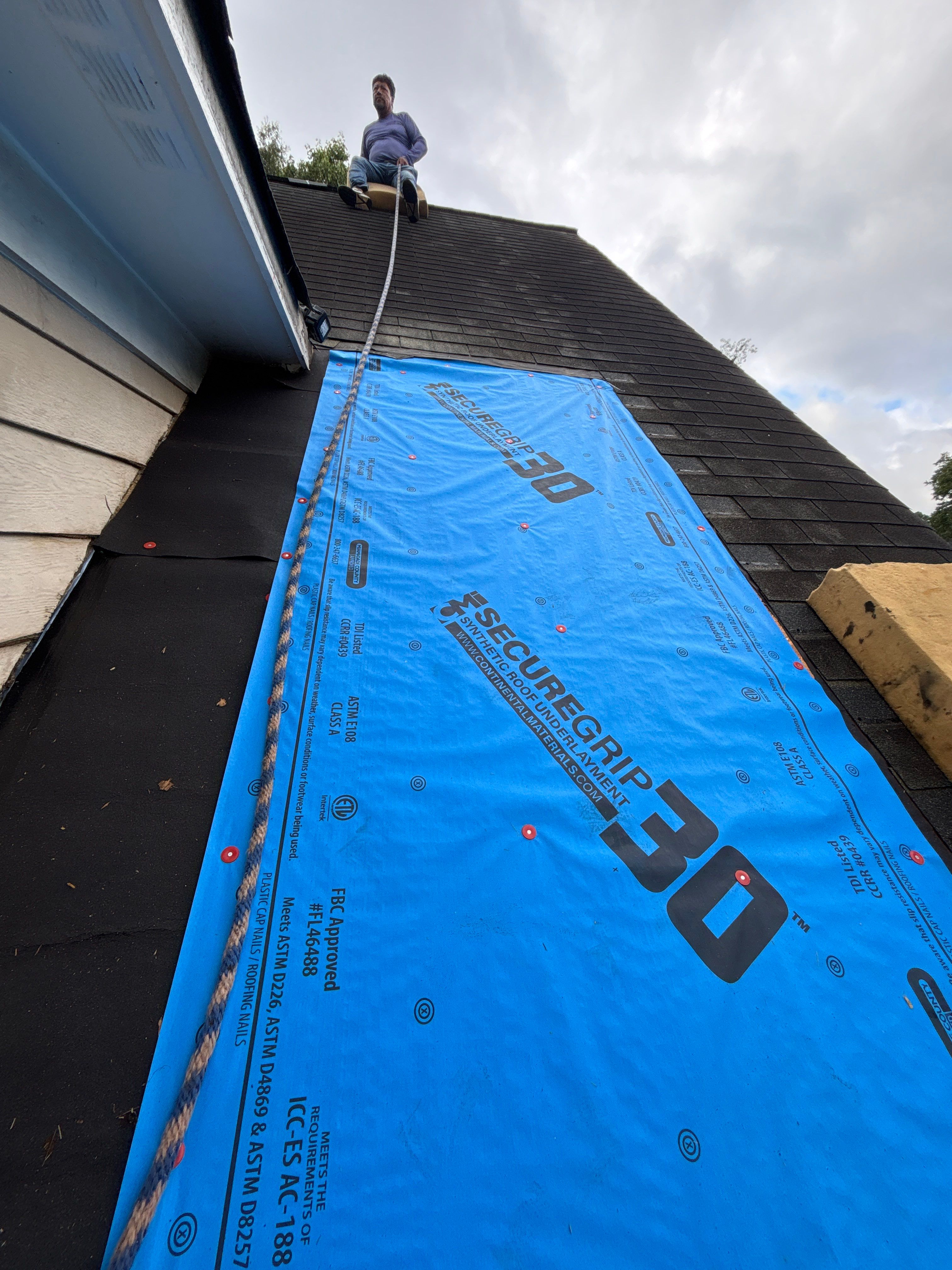 Roof repair by Deerfield Roofing LLC