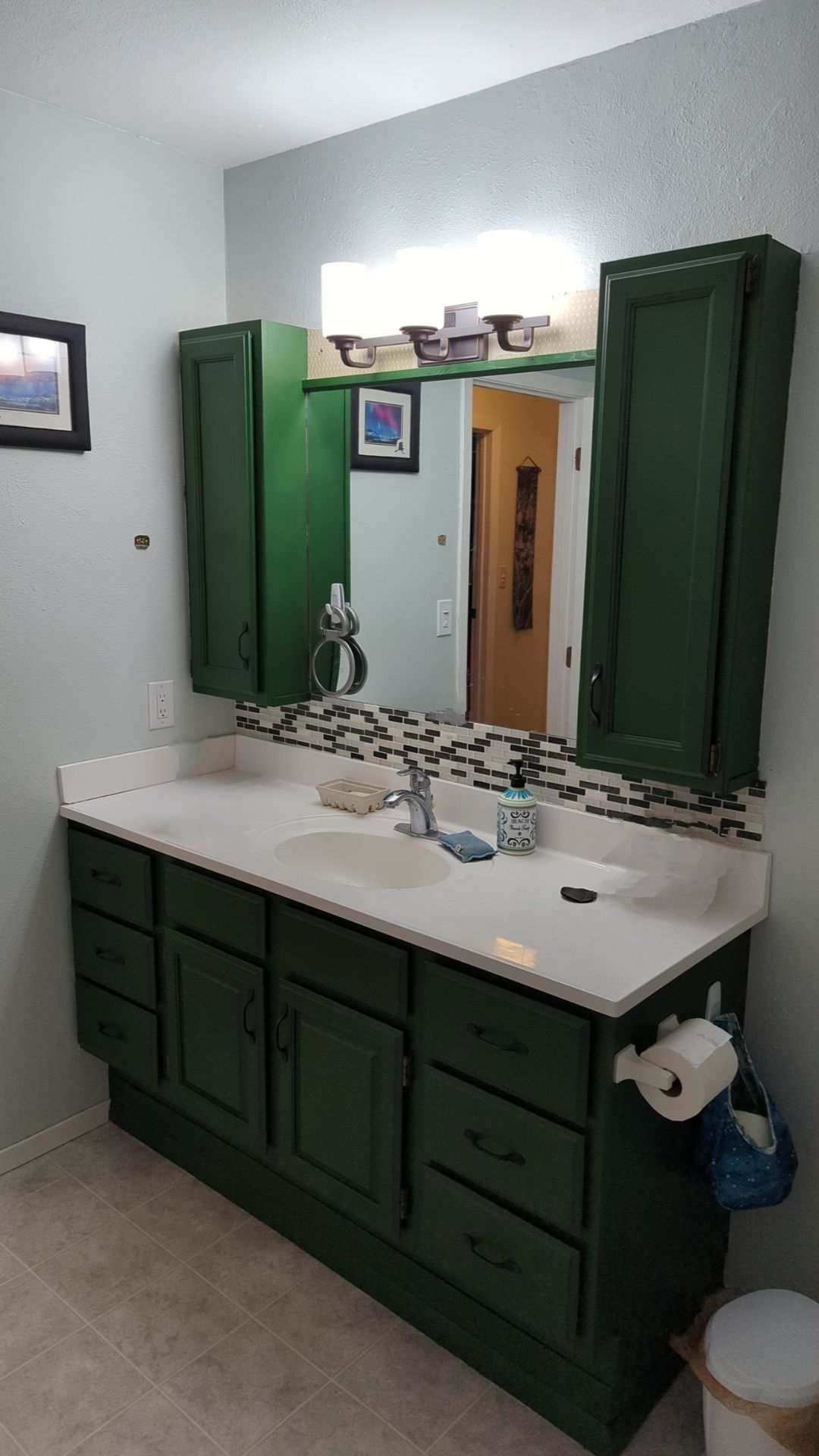 Kitchen & Bathroom Cabinet Repaint by Midnight Sun Painting