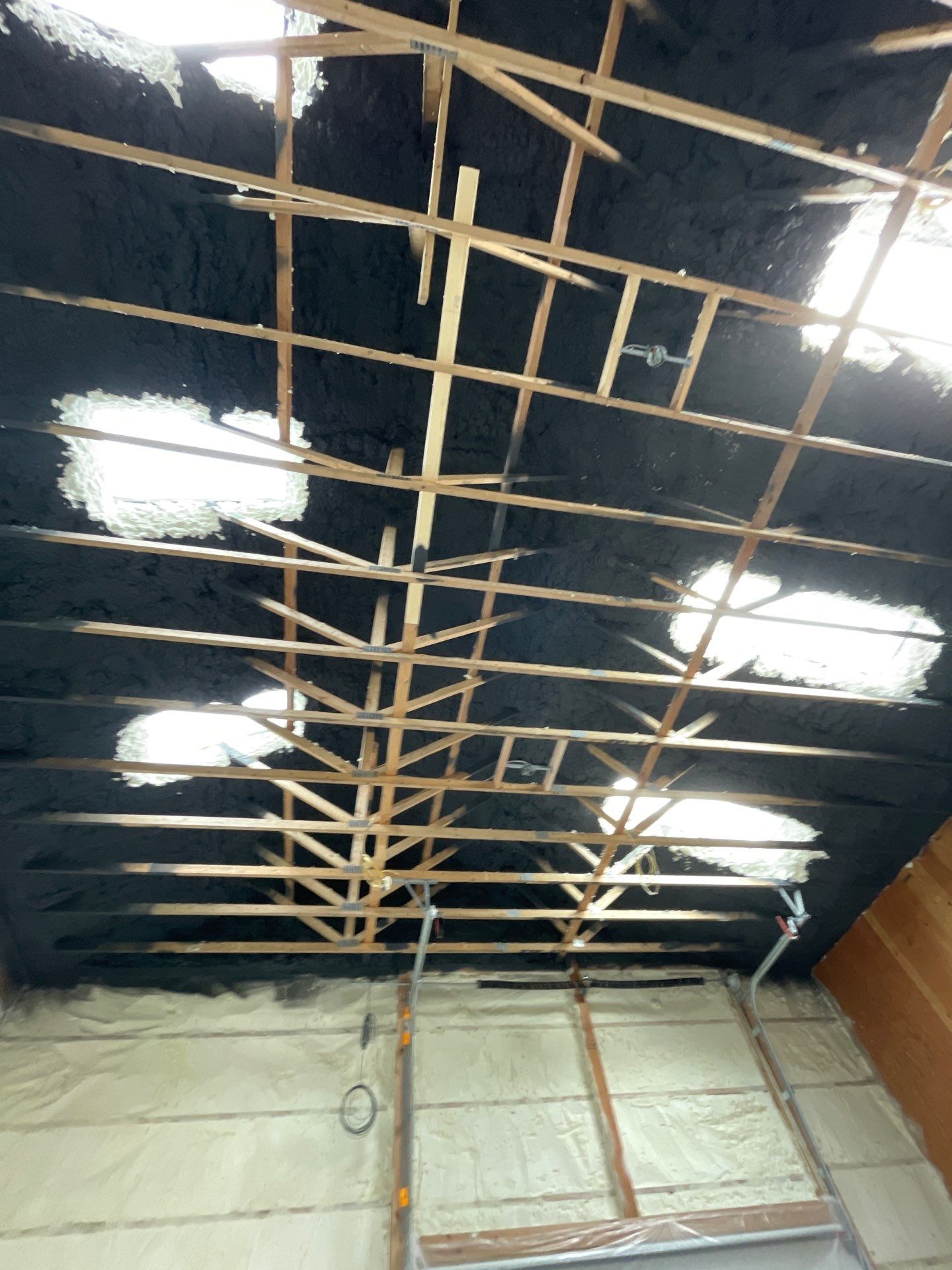 Open Cell Spray Foam to a Pole Barn by NYS Foam & Energy