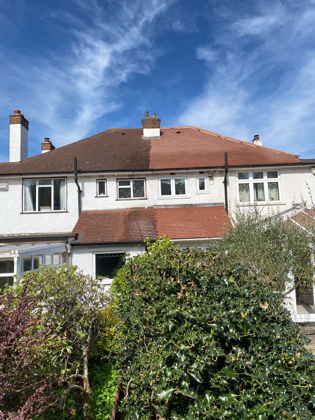 Roof and Driveway Clean using Honda 15lpm Low Pressure Washing Machine by Ges Exterior Cleaning ltd