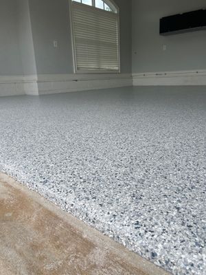 Garage Floor Coating using Tidal Wave
