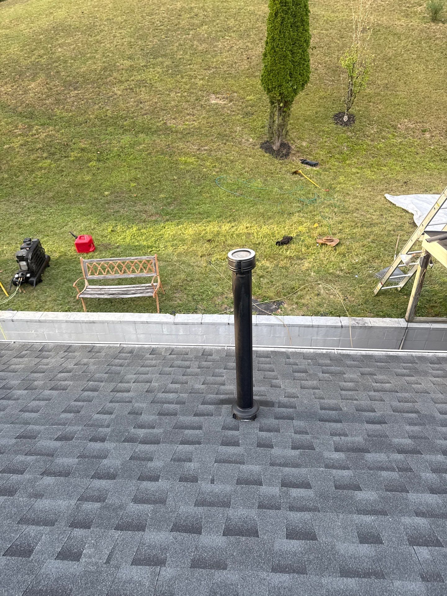 Residential Roofing Installation using GAF Timberline HDZ Charcoal by Rainstoppers Roofing