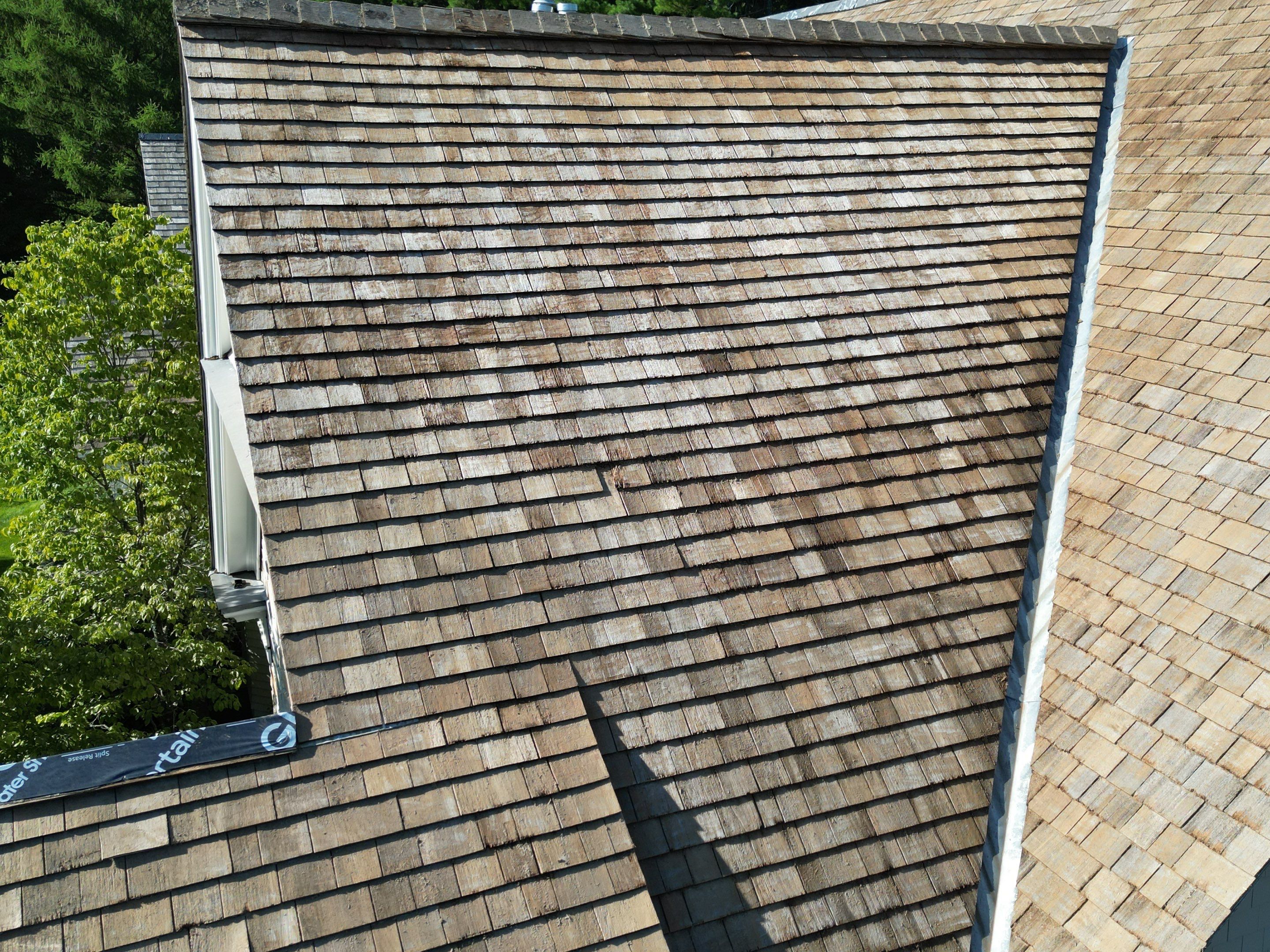 Cedar Shake Roof Restoration by Mighty Dog Roofing of Greater Middlesex County
