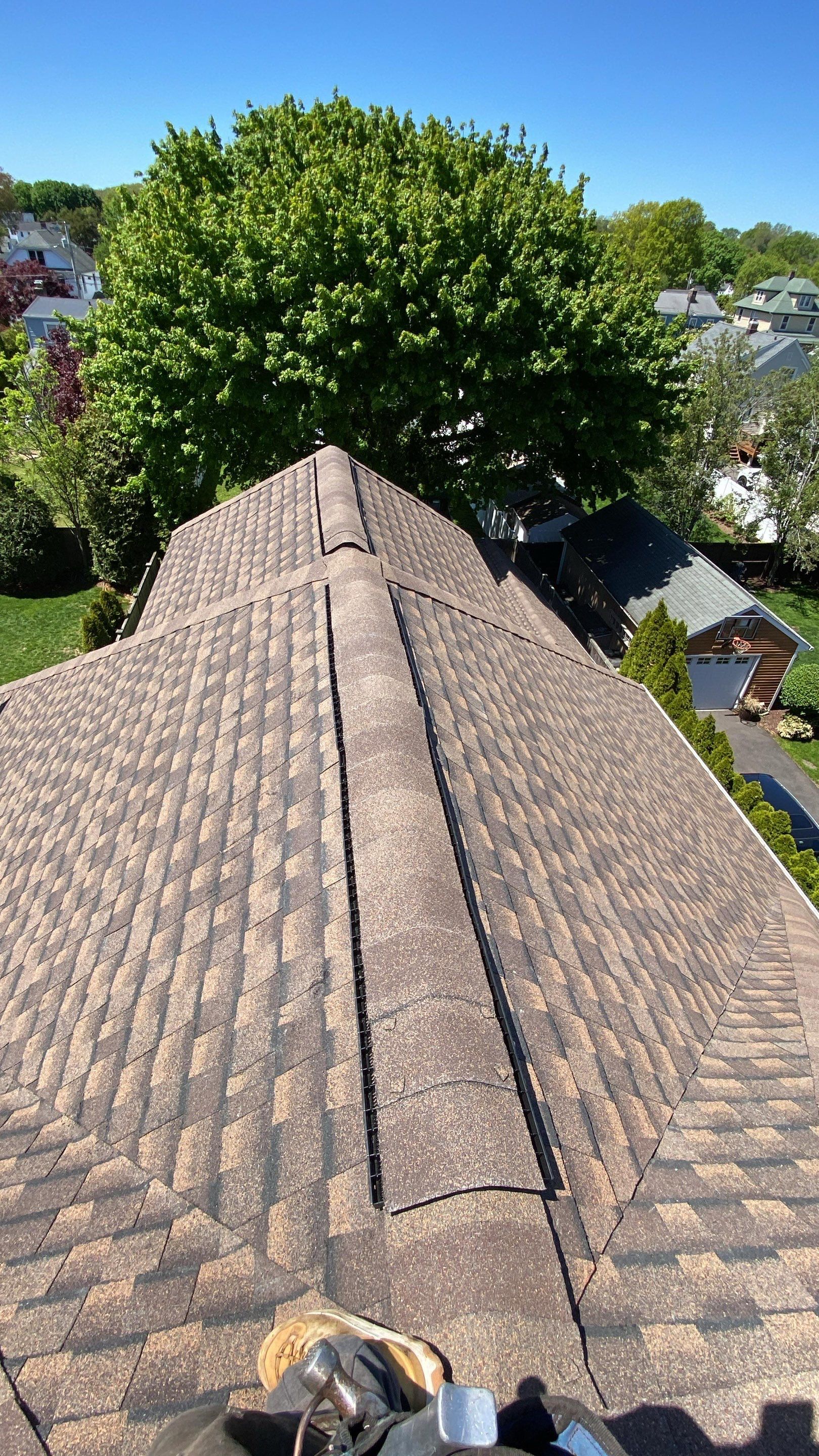 Fairfield customer gets brand new beaautiful GAF roof by DiGiorgi Roofing and Siding Inc