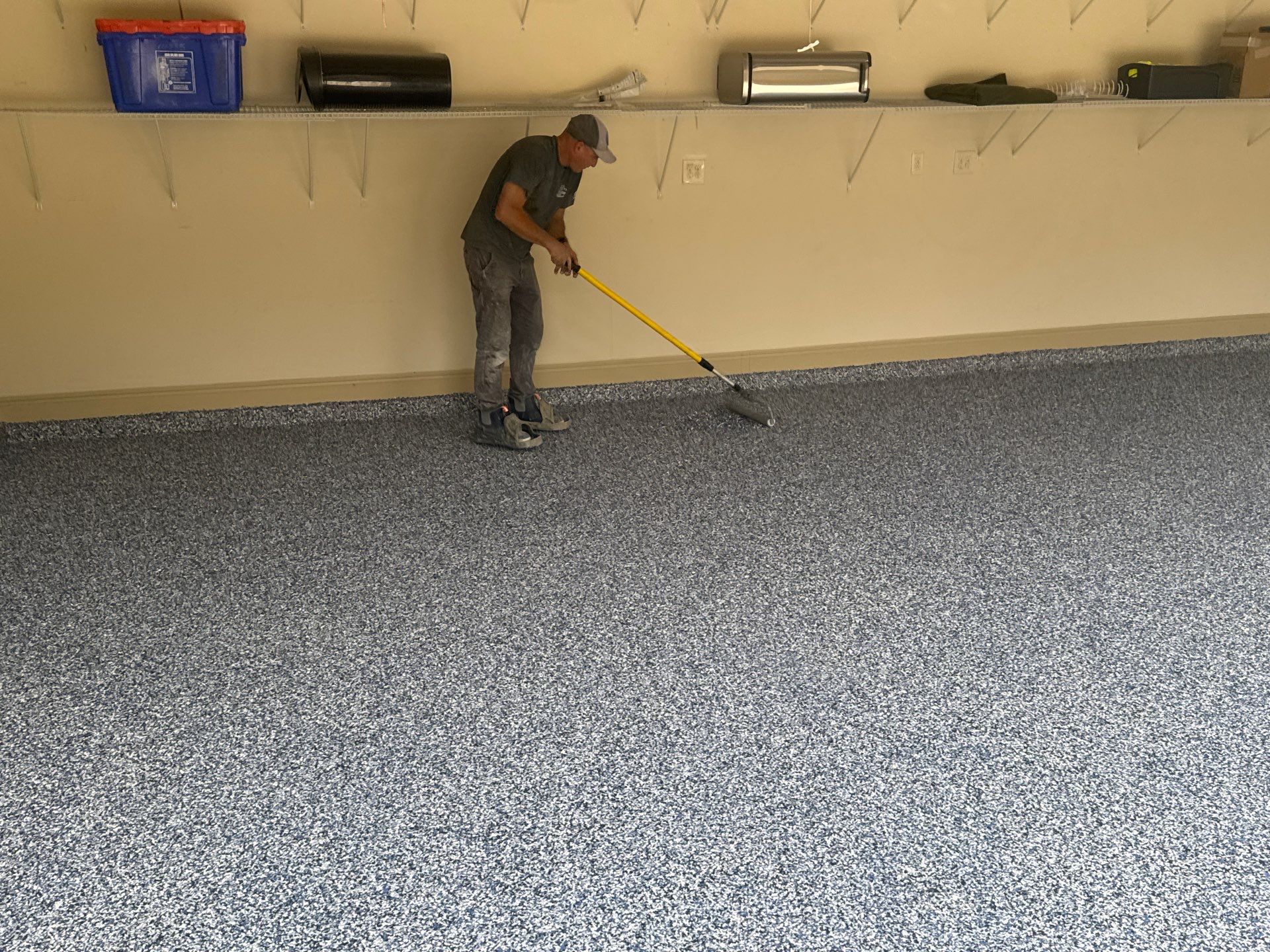 Garage in Gainesville, FL in Denim by Cross Creek Concrete Coatings