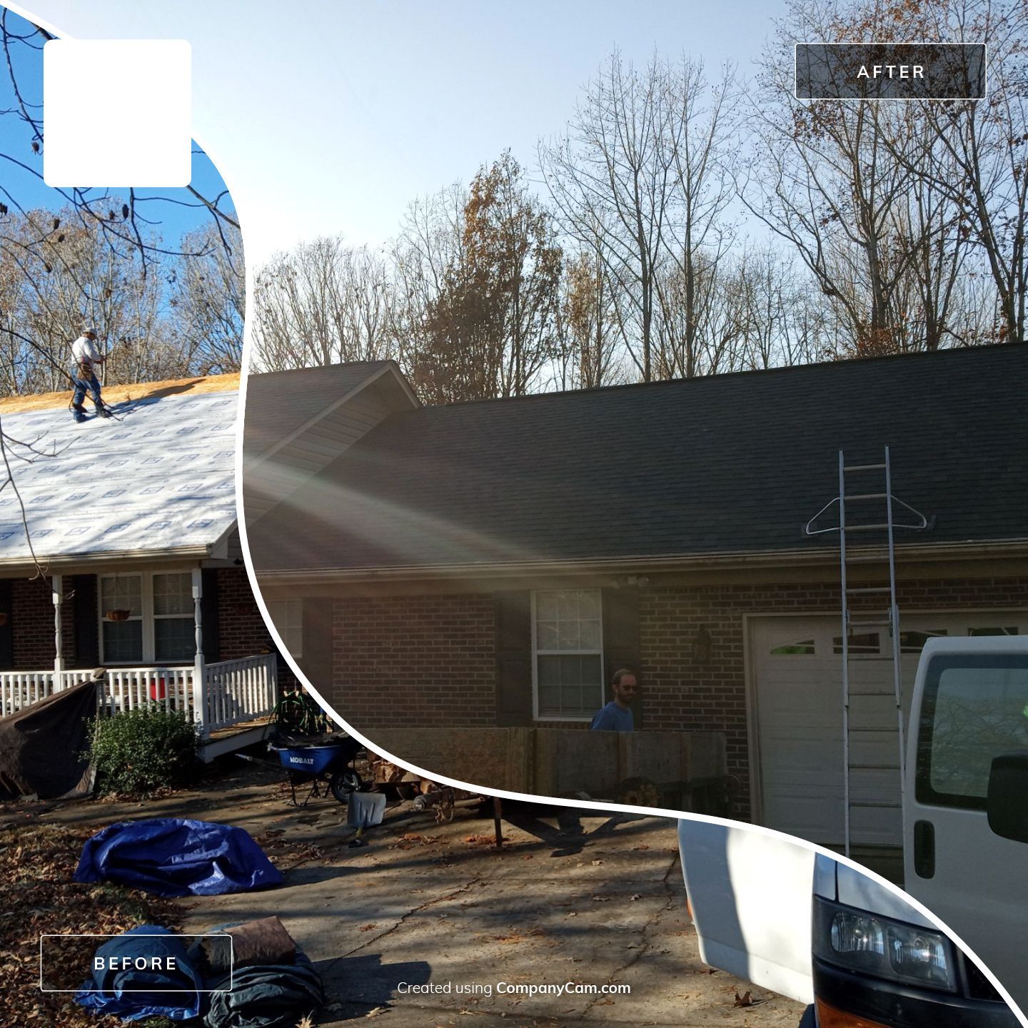 Residential Roofing Installation using Architectural shingles by BROCK BUILDERS 