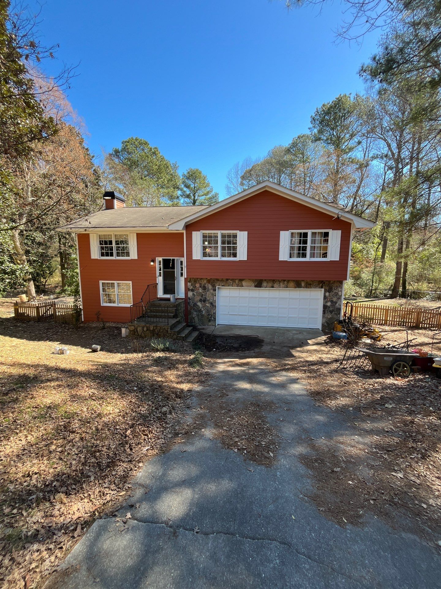 Atlanta, GA James Hardie Siding, Pressure Treated Wood Deck Replacement, and Exterior Painting by Nelson Exteriors 