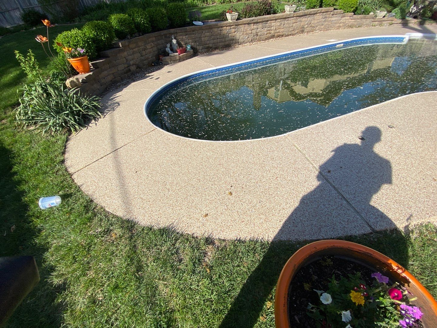 Pool Deck using Pecan by Select Painting, Coatings & Garage Cabinets