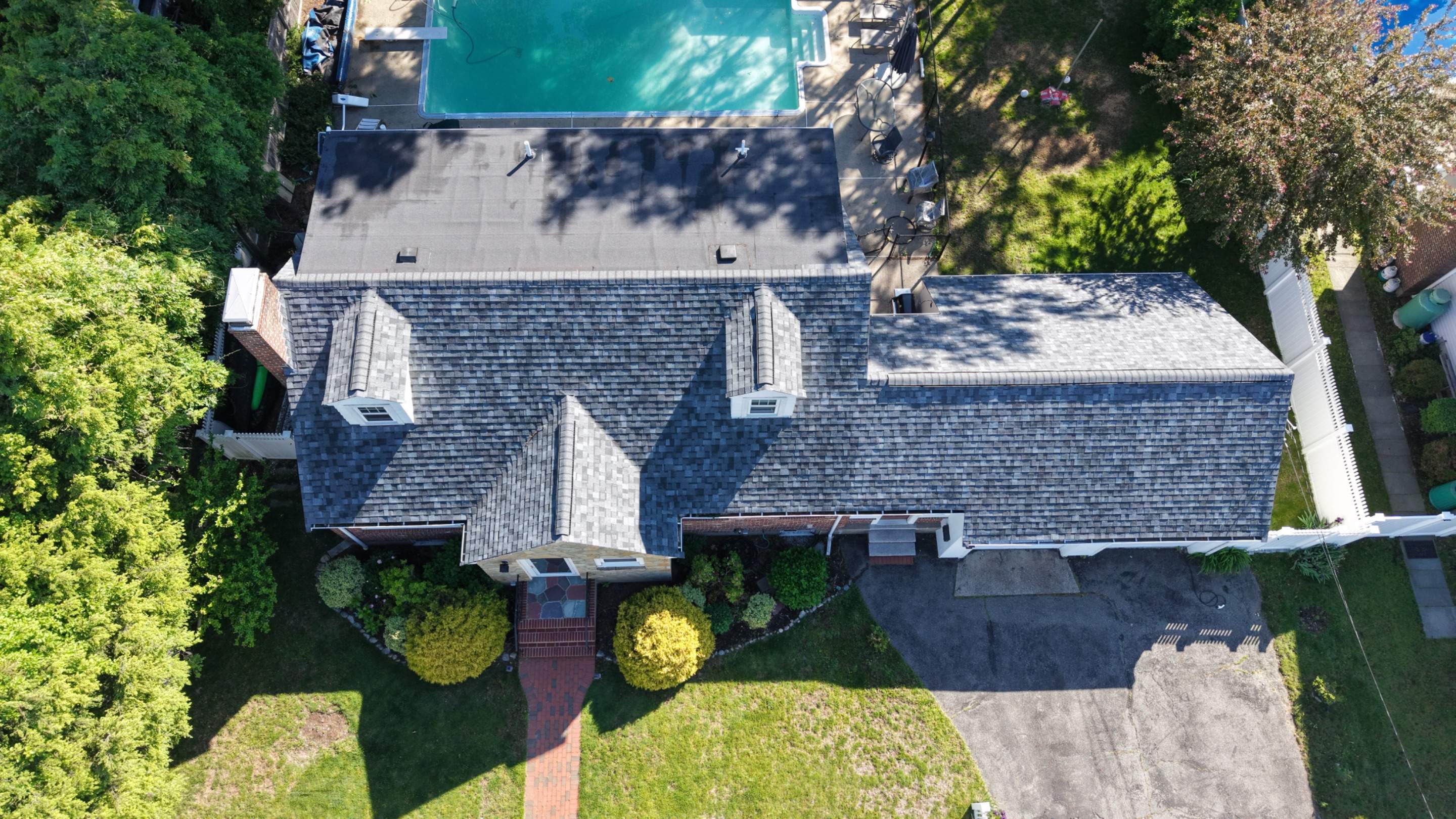 Full Roof Replacement in Needham, MA – Owens Corning Duration, Slatestone Gray by JOHNNYS PRO