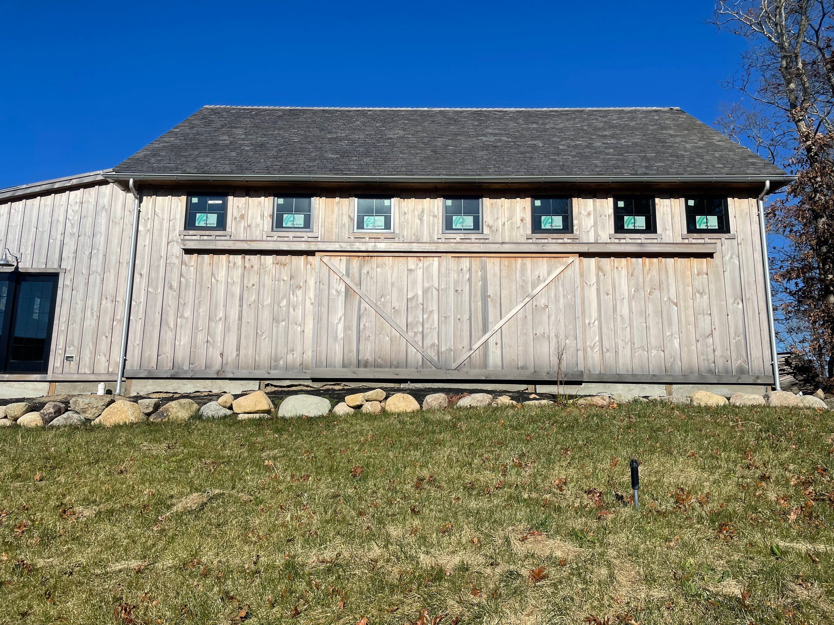 6" Half Round seamless Galvalume Gutter Installation in Sandwich, MA by Gutter Pro Enterprises