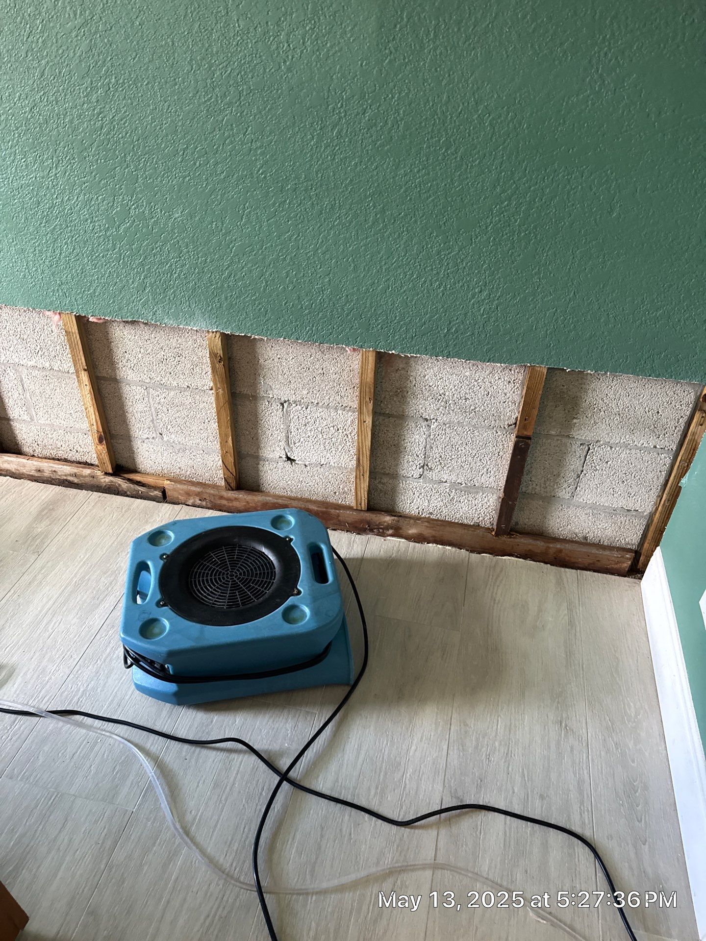 Water Damage using Drying Equipment by SuperClean 