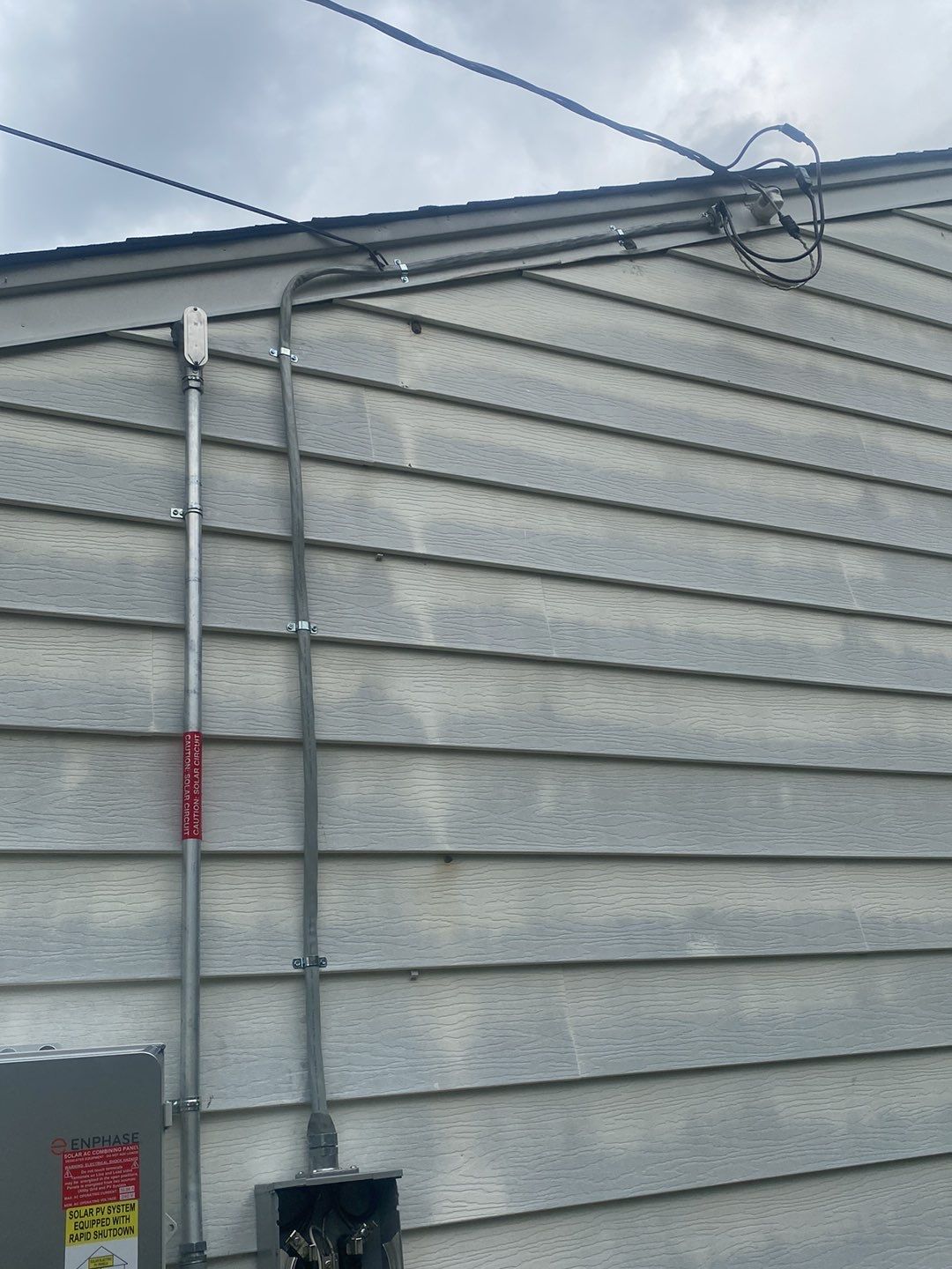 Solar Panel Installation with Exterior Service Change by Infinity Solar Systems