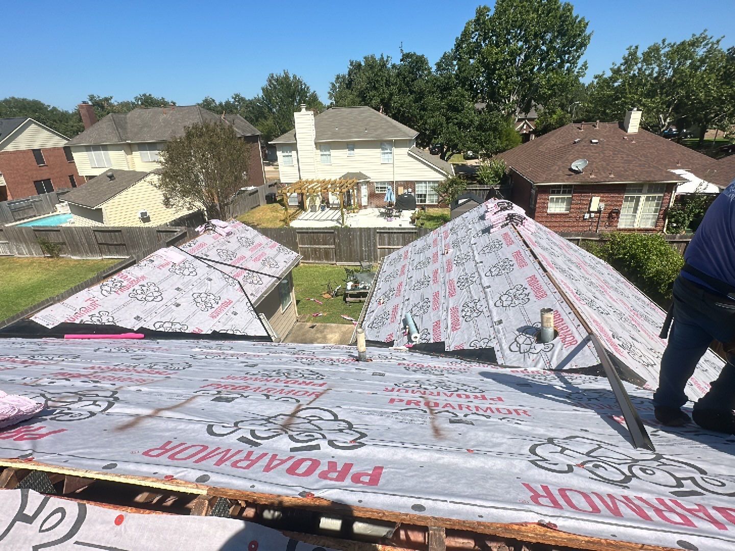 Residential Roofing Installation using Owen's Corning Duration (Lifetime) Shingles by Roof Repair Company